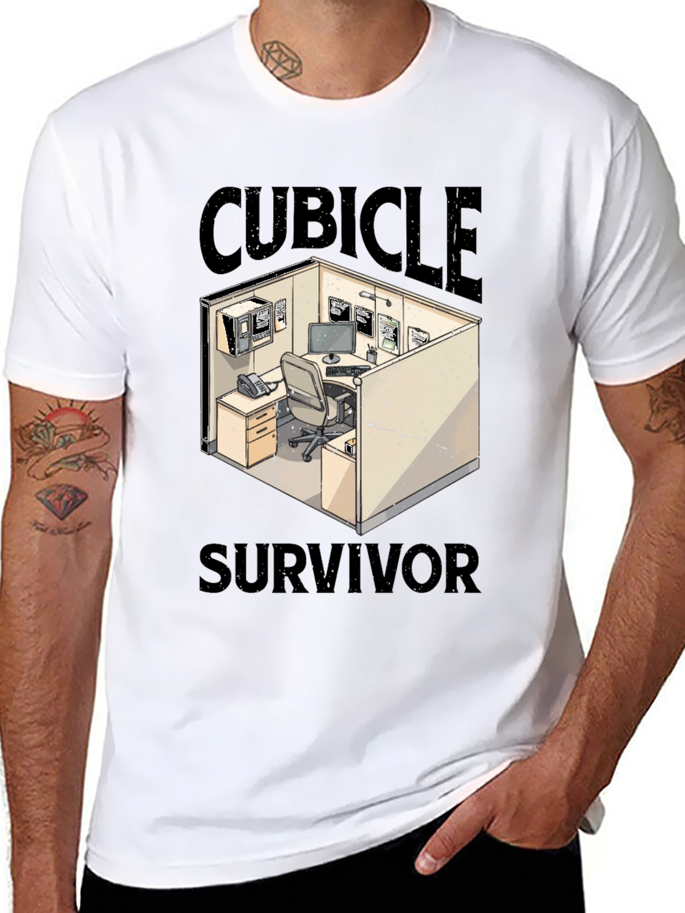 Cubicle Survivor Graphic T-Shirt
