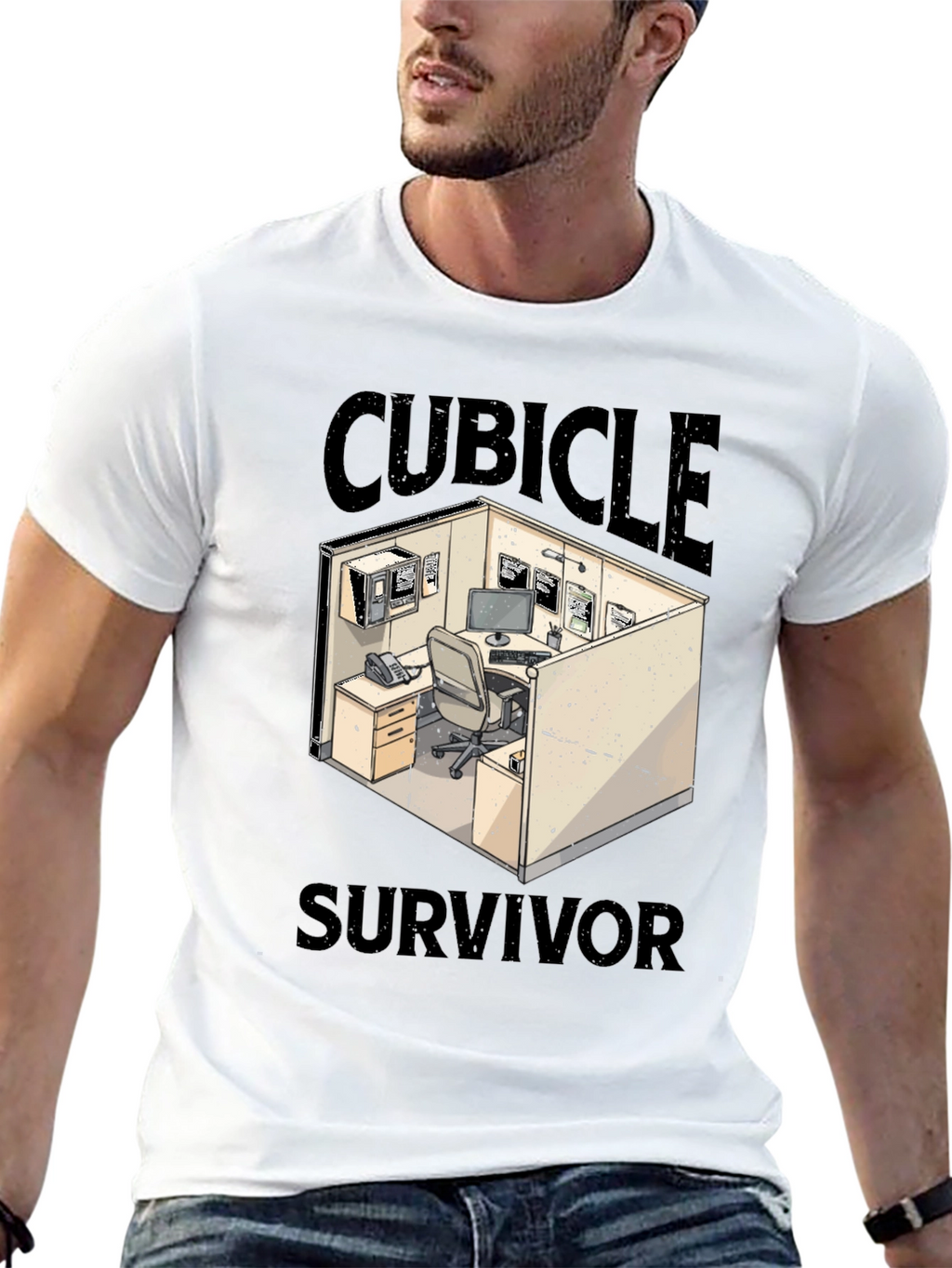 Cubicle Survivor Graphic T-Shirt