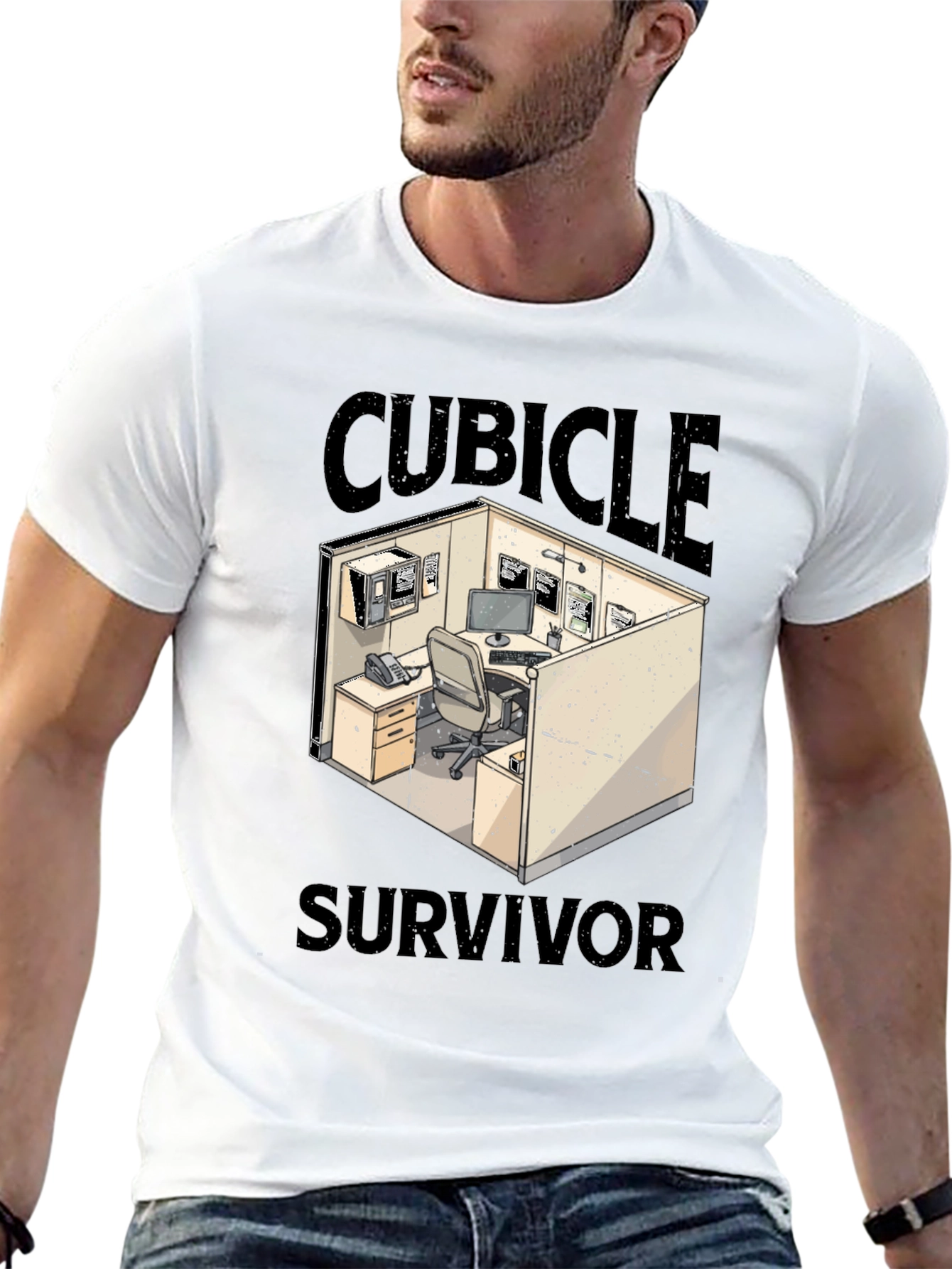 Cubicle Survivor Graphic T-Shirt