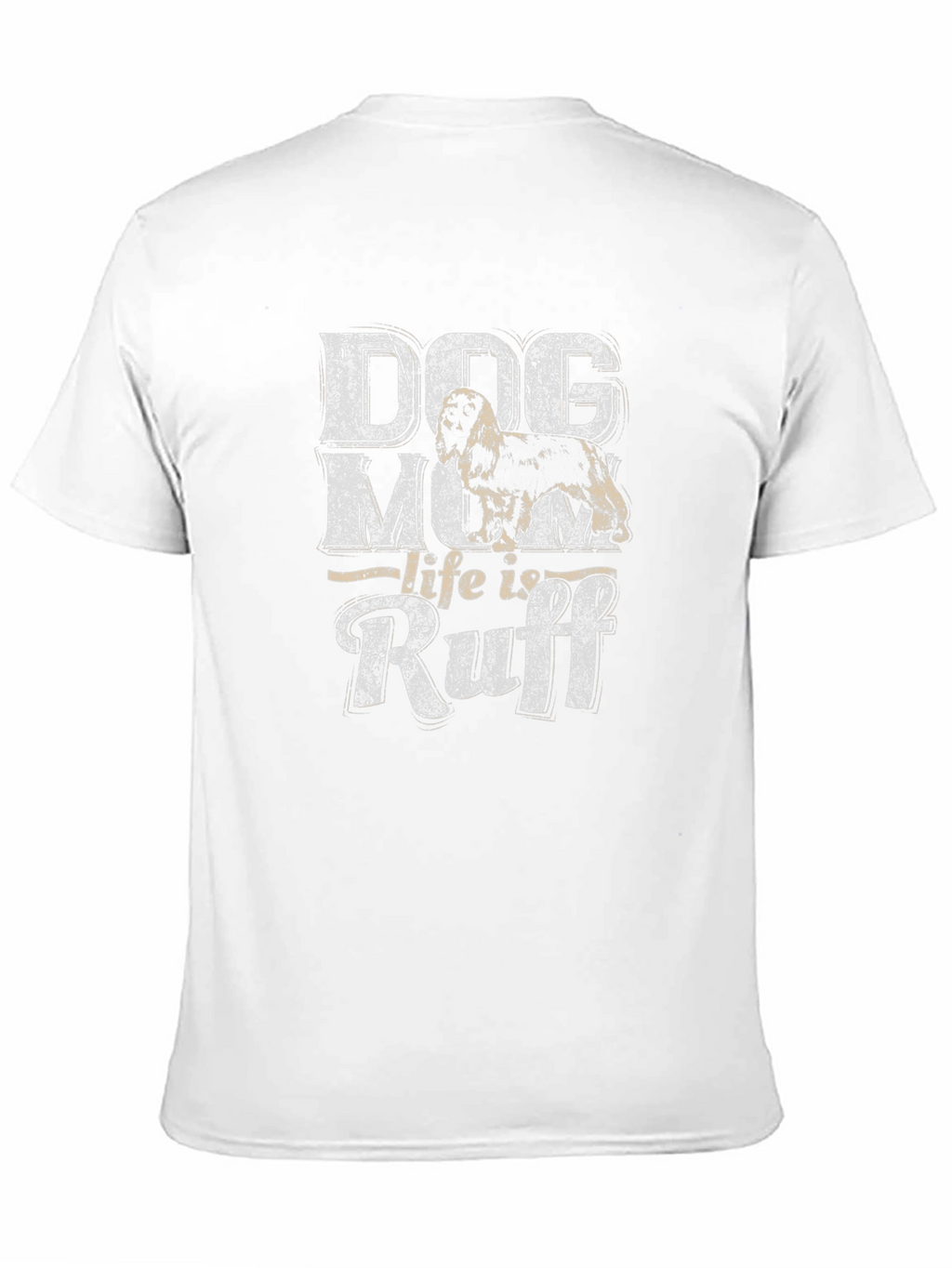Dog Mom Life Is Ruff Black T-Shirt