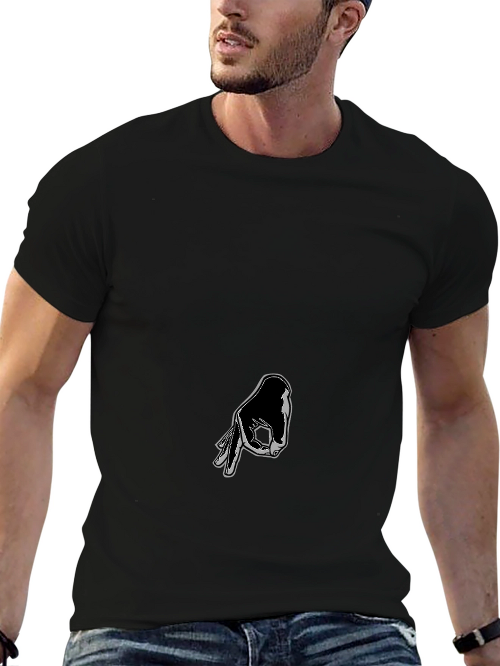 Circle Game Hand Graphic T-Shirt - Gotcha!