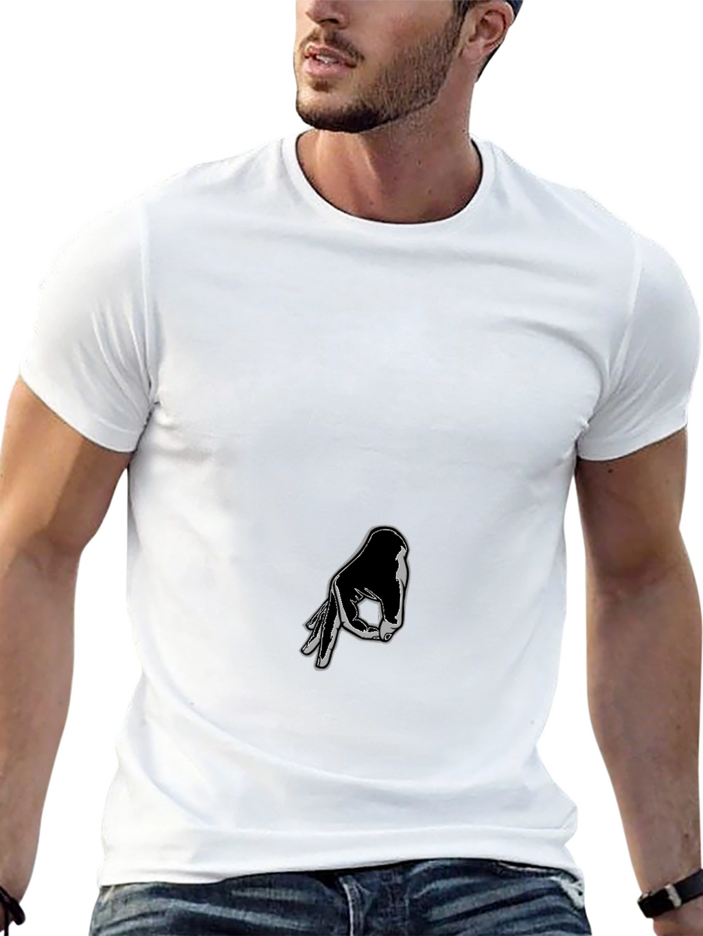 Circle Game Hand Graphic T-Shirt - Gotcha!