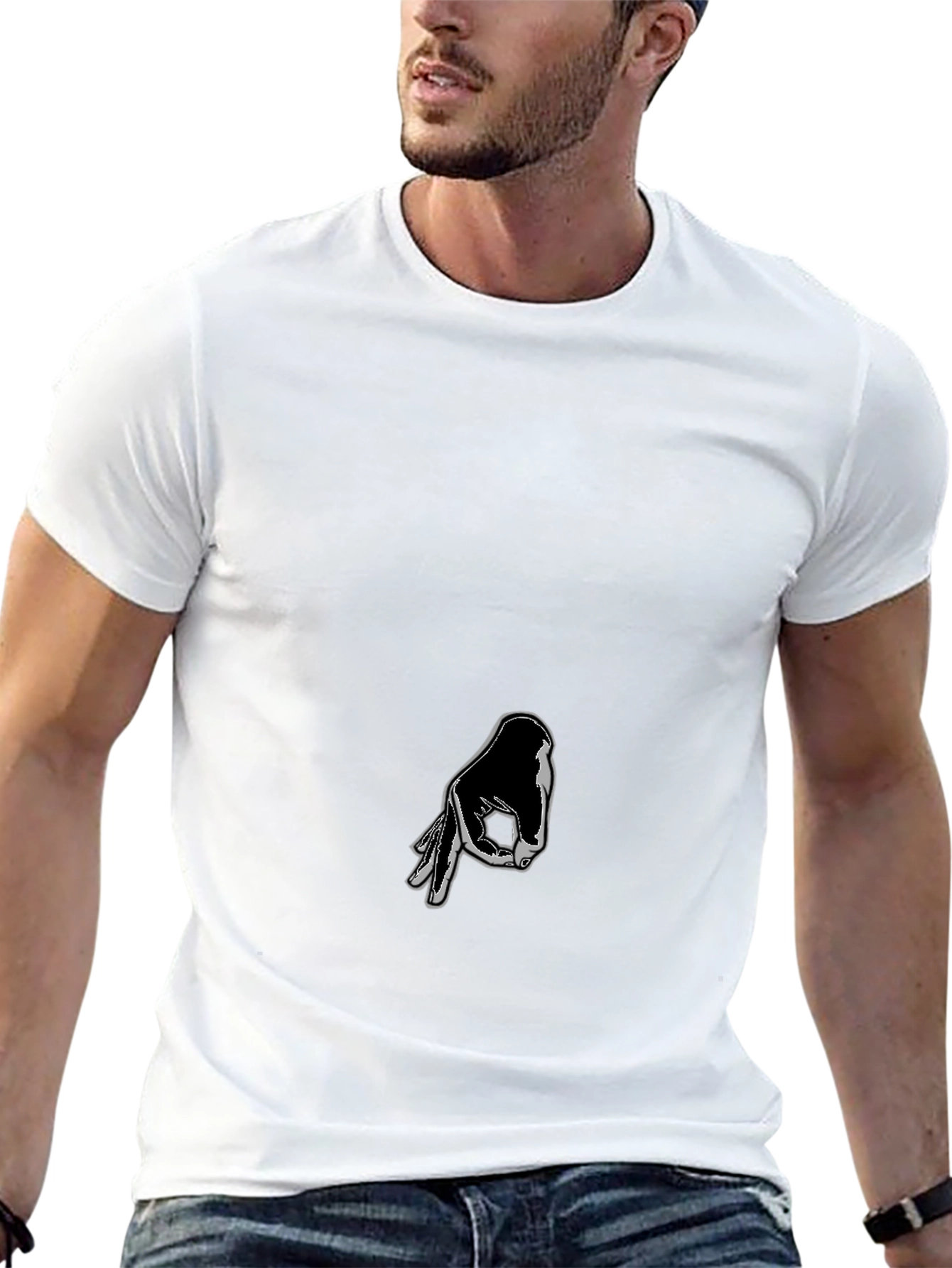 Circle Game Hand Graphic T-Shirt - Gotcha!