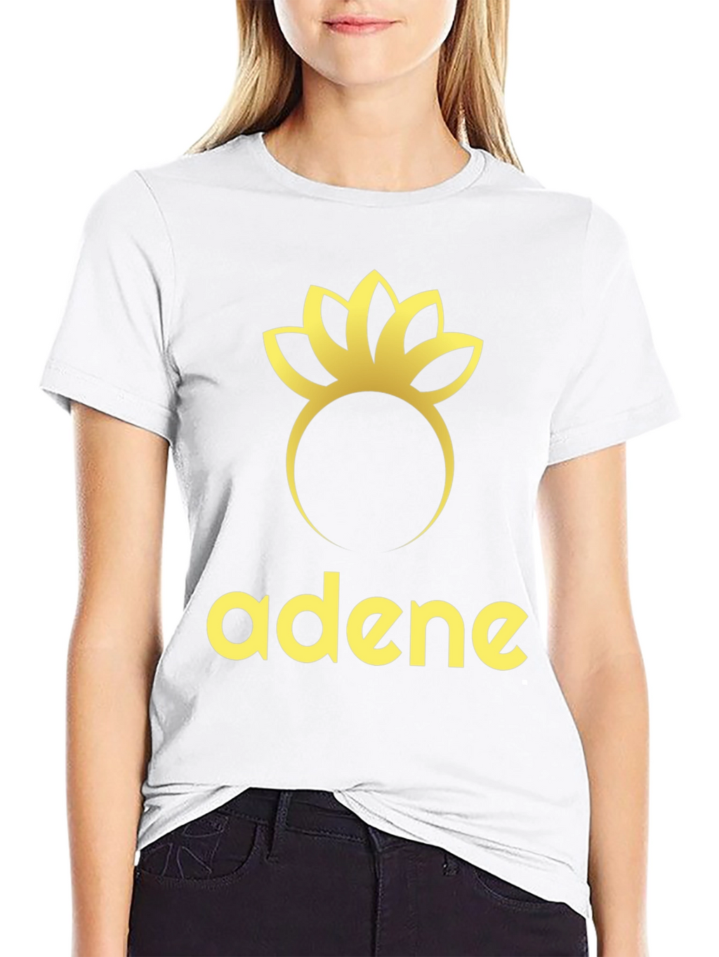 Adene Black Graphic Tee