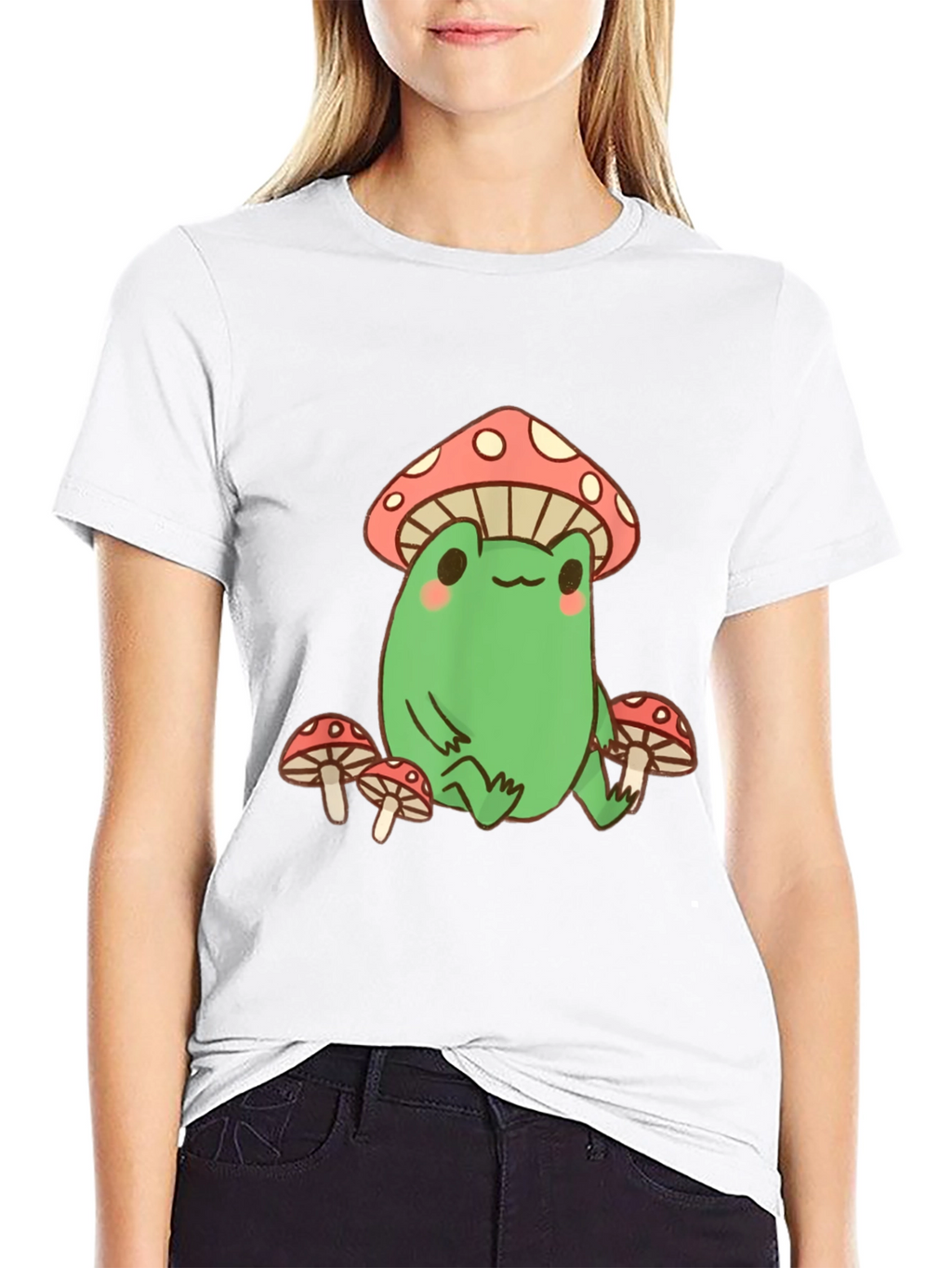 Frog and Mushroom Graphic Tee