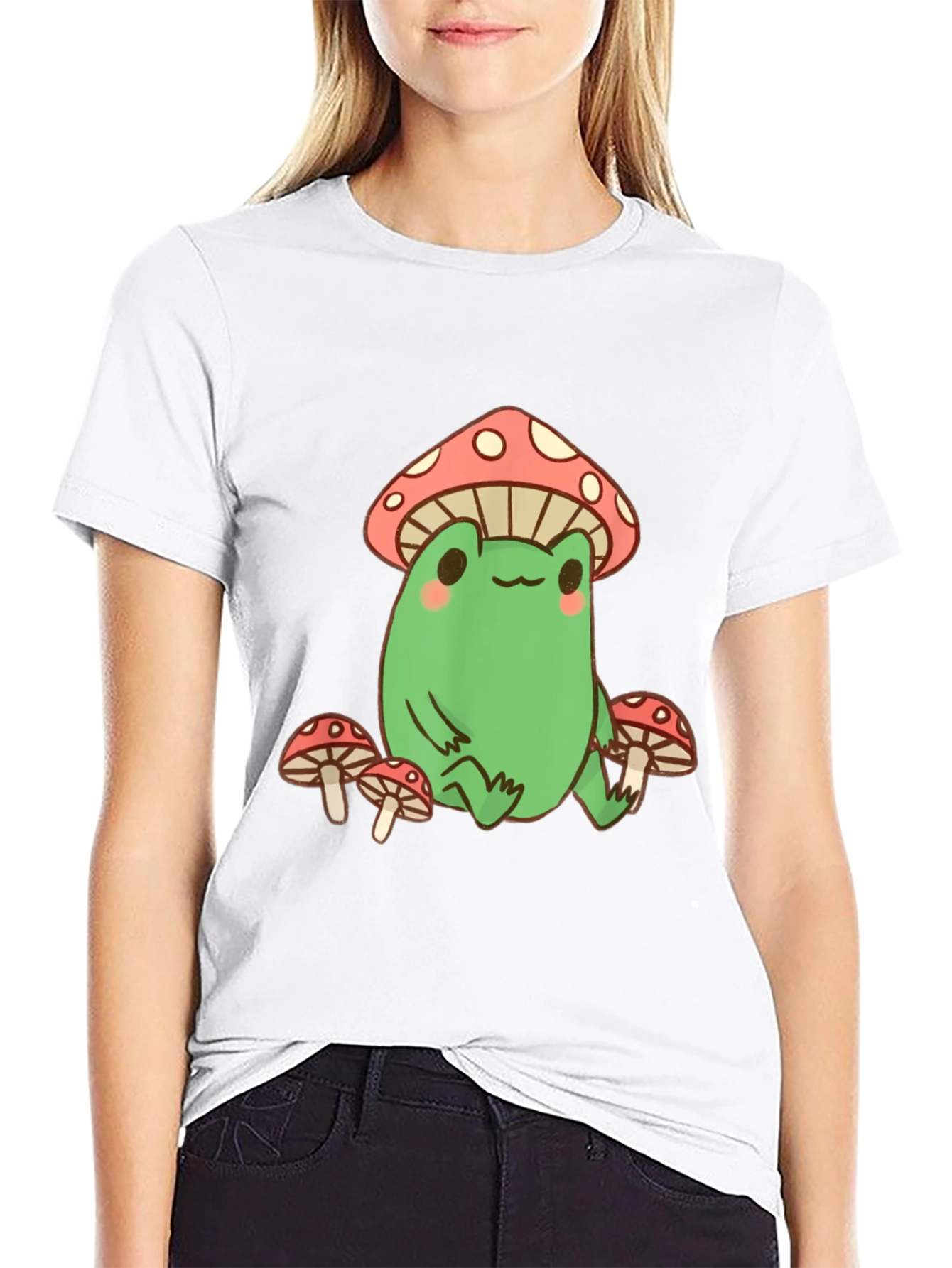 Frog and Mushroom Graphic Tee