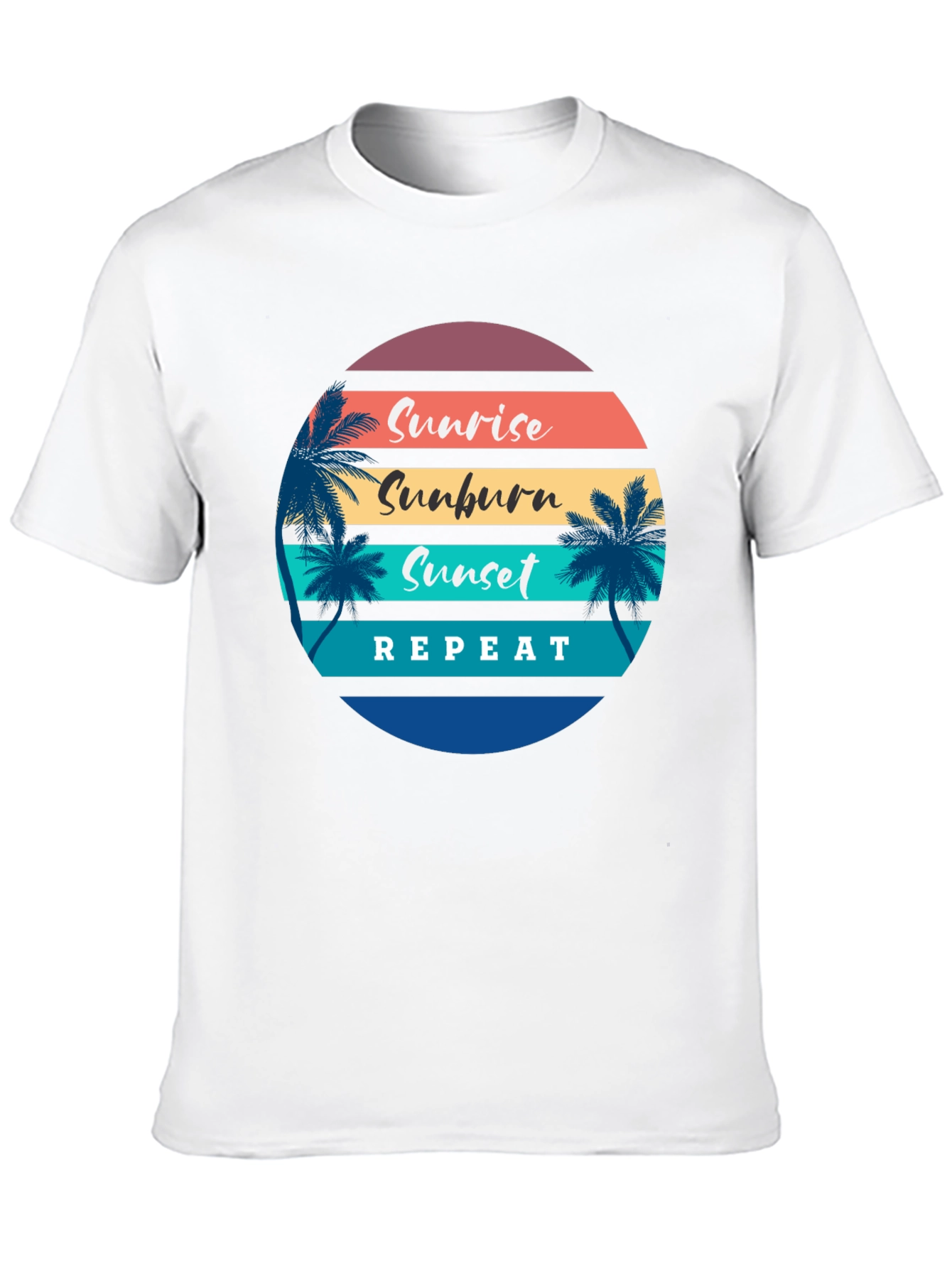 Sunrise Sunburn Sunset Repeat T-Shirt