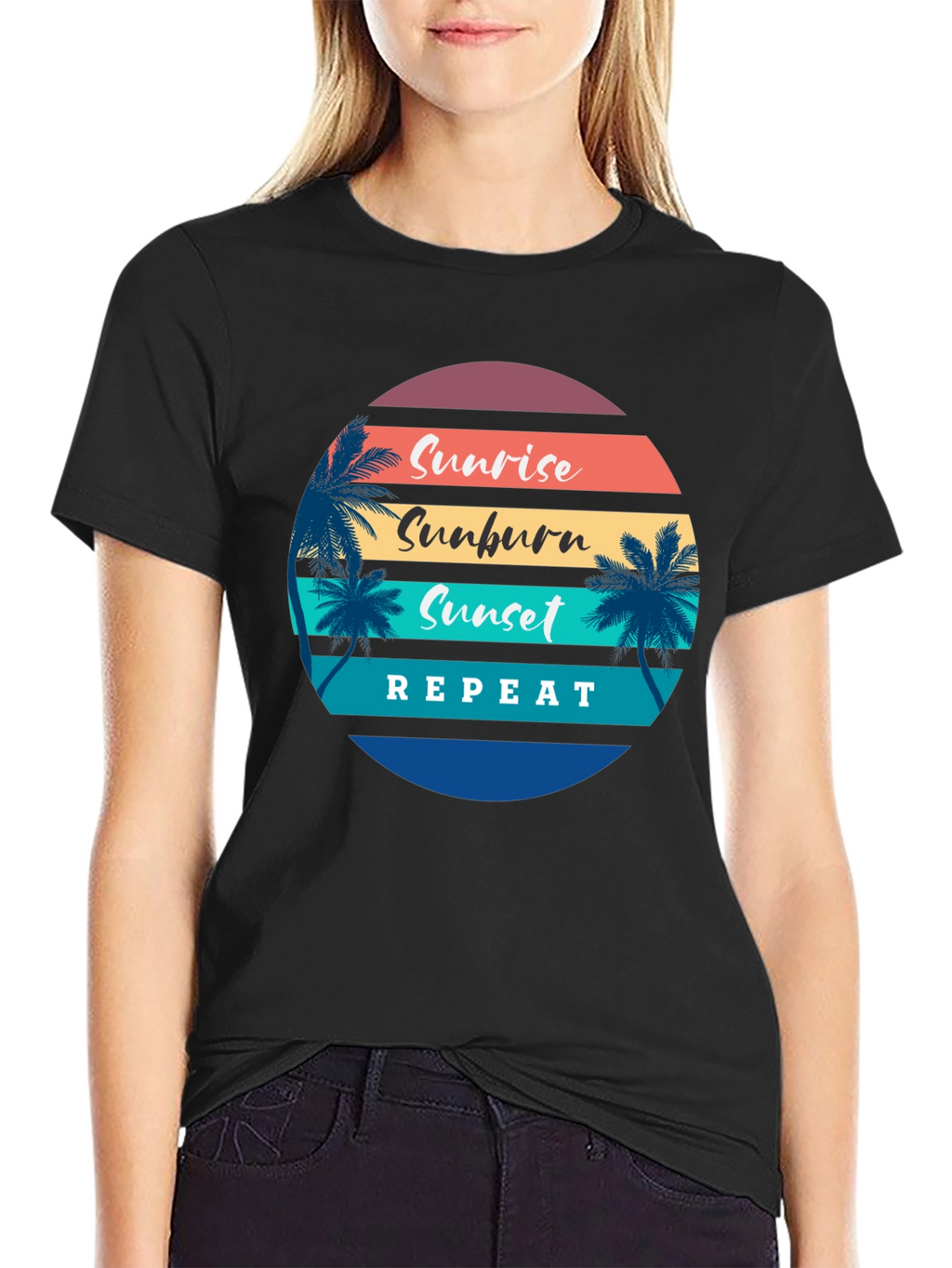 Sunrise Sunburn Sunset Repeat T-Shirt