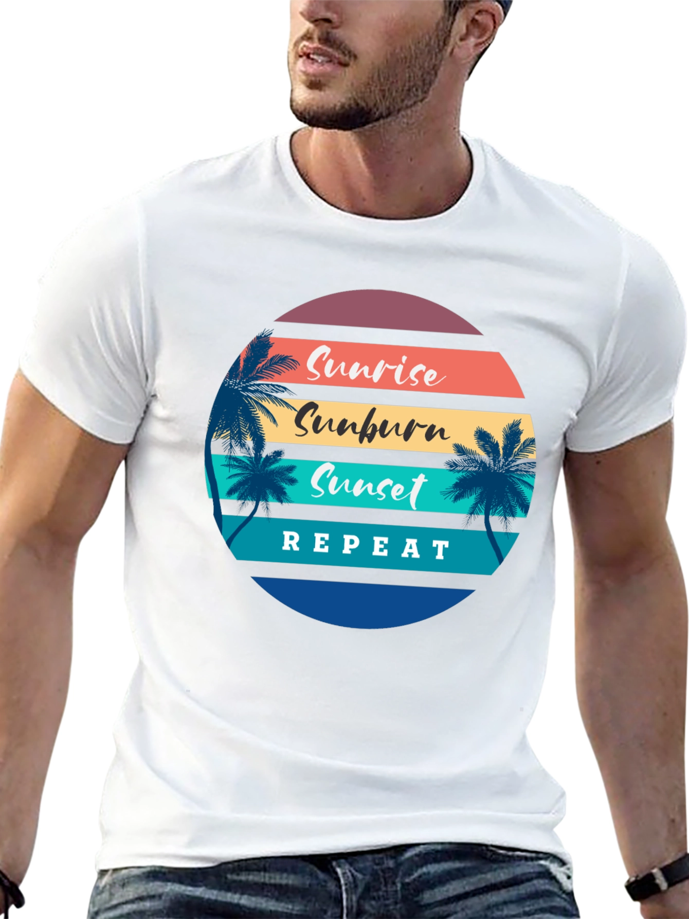 Sunrise Sunburn Sunset Repeat T-Shirt