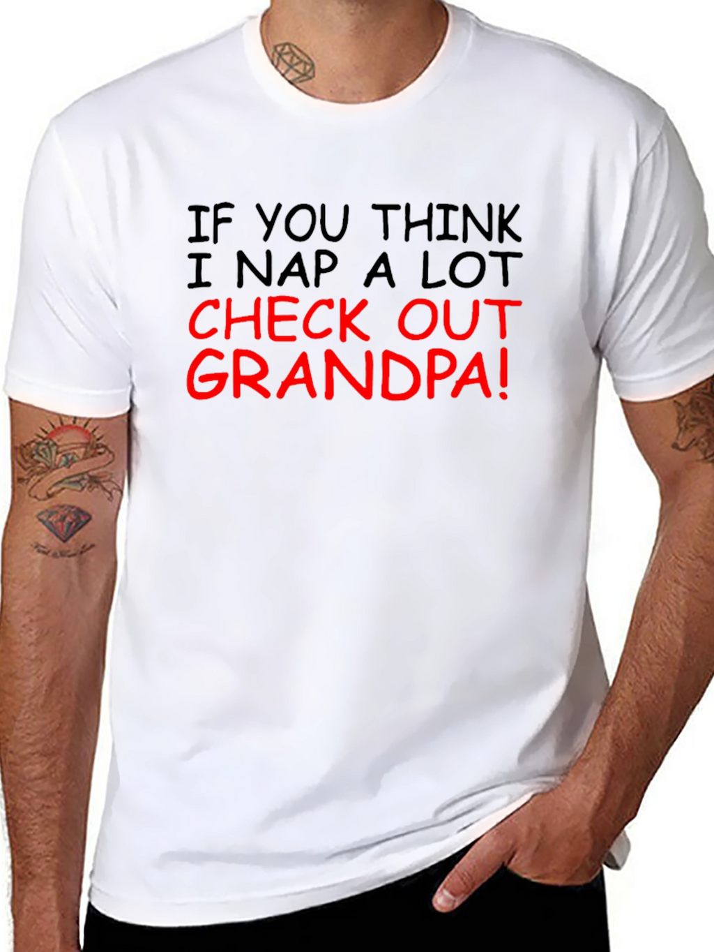 Funny Check Out Grandpa Graphic T-Shirt
