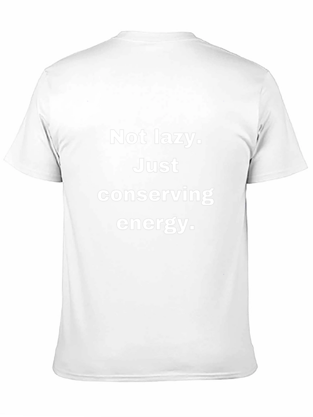 Funny Conserving Energy Black T-Shirt