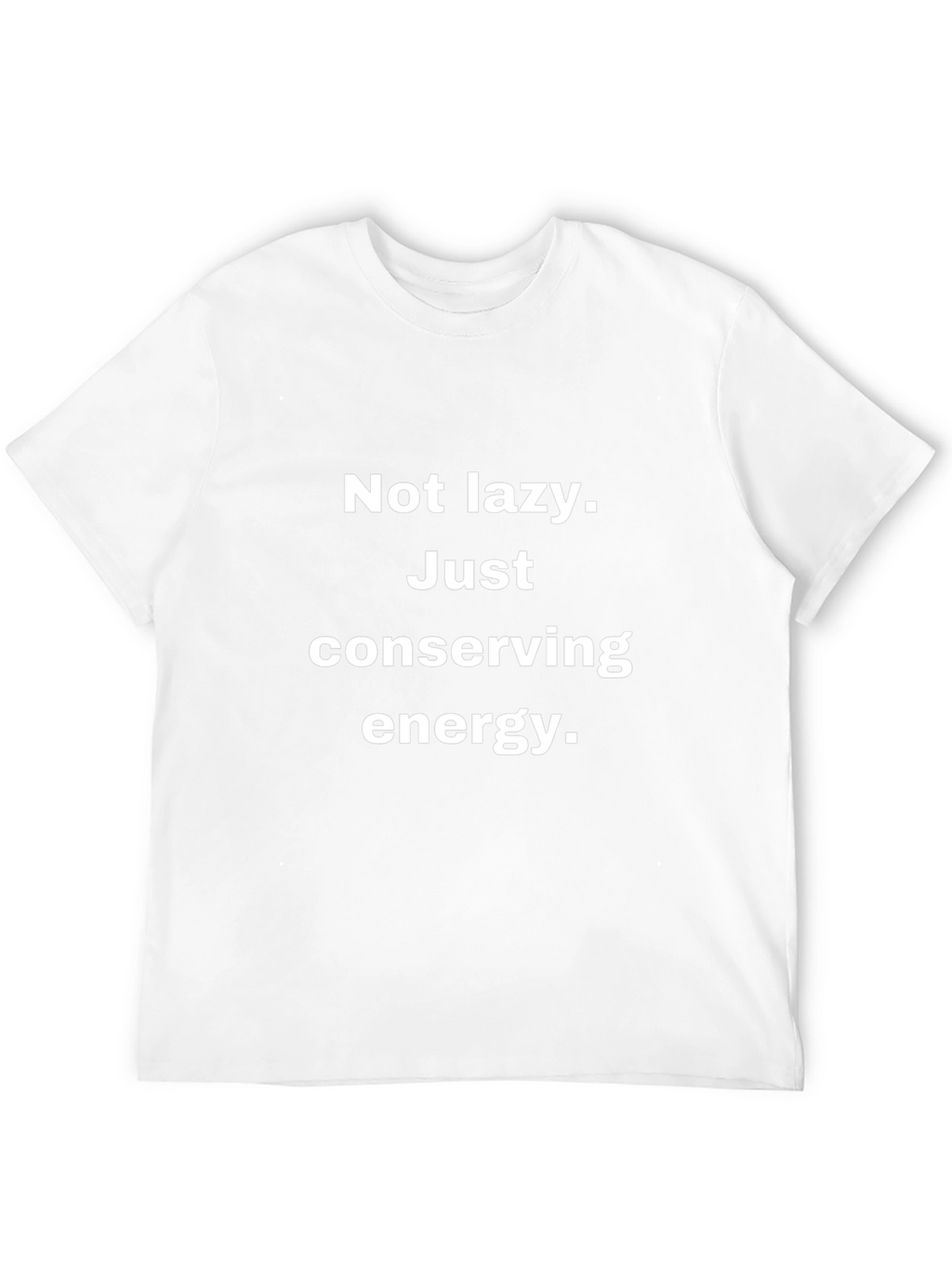 Funny Conserving Energy Black T-Shirt