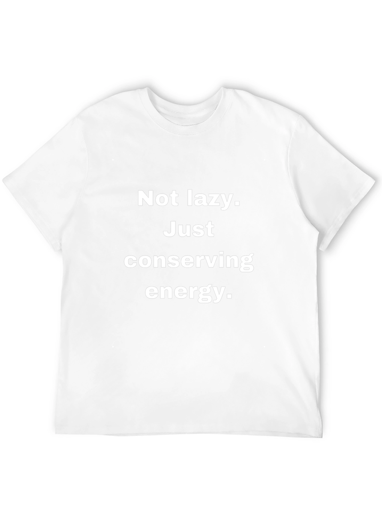 Funny Conserving Energy Black T-Shirt