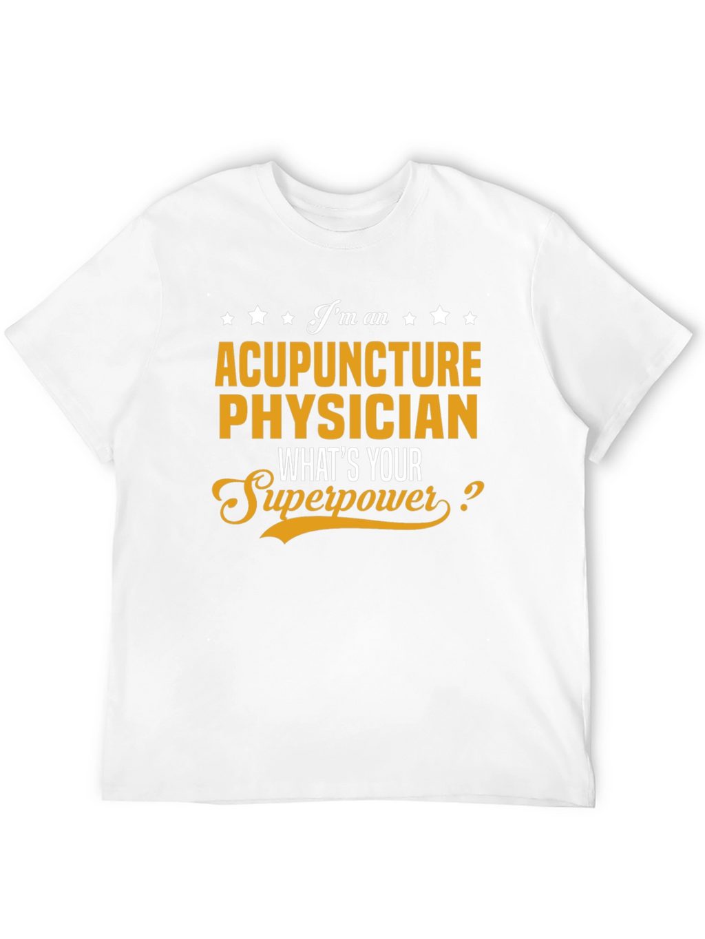 Acupuncture Physician Superpower Black T-Shirt