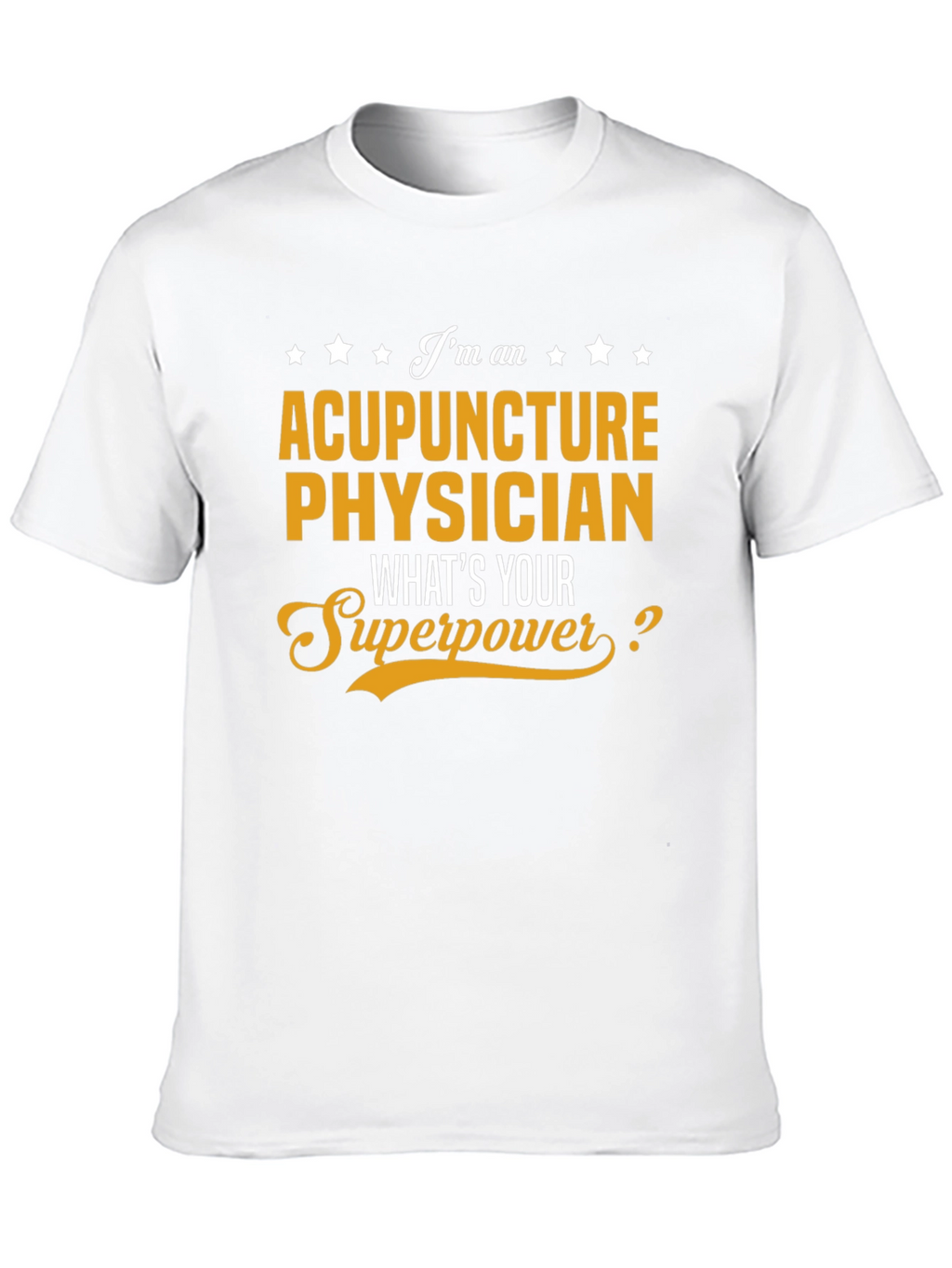 Acupuncture Physician Superpower Black T-Shirt