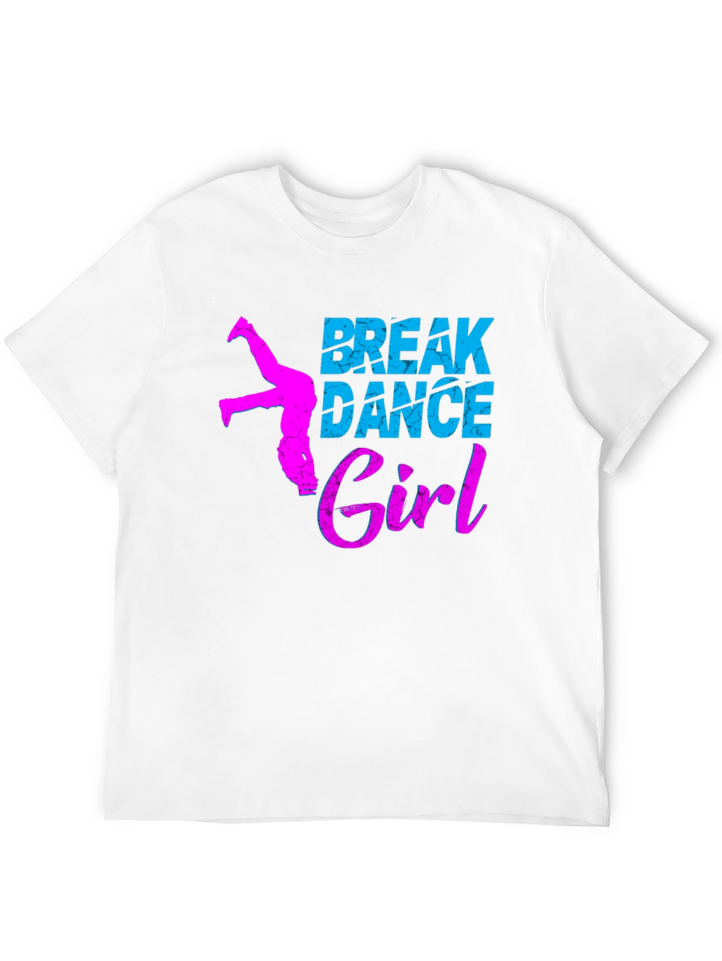 Break Dance Girl Graphic Tee - Black