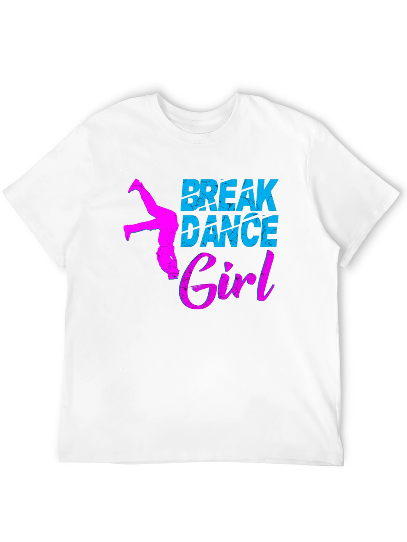 Break Dance Girl Graphic Tee - Black