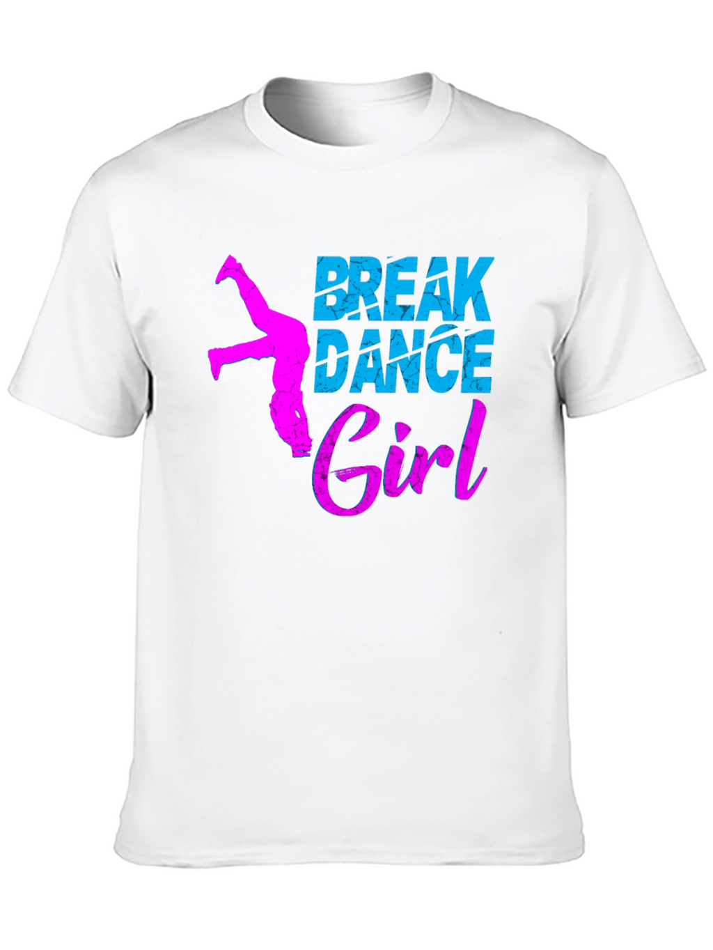 Break Dance Girl Graphic Tee - Black