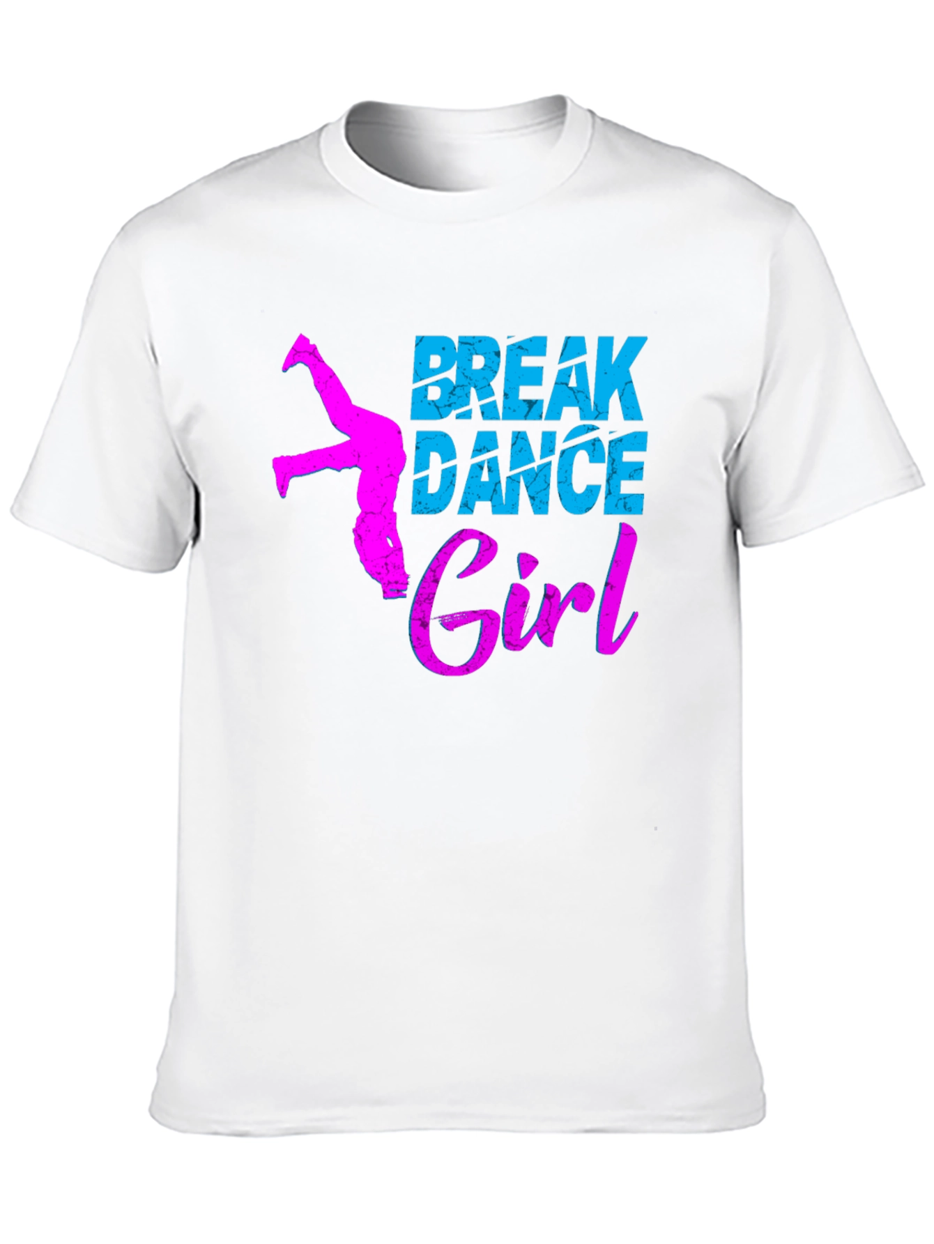 Break Dance Girl Graphic Tee - Black