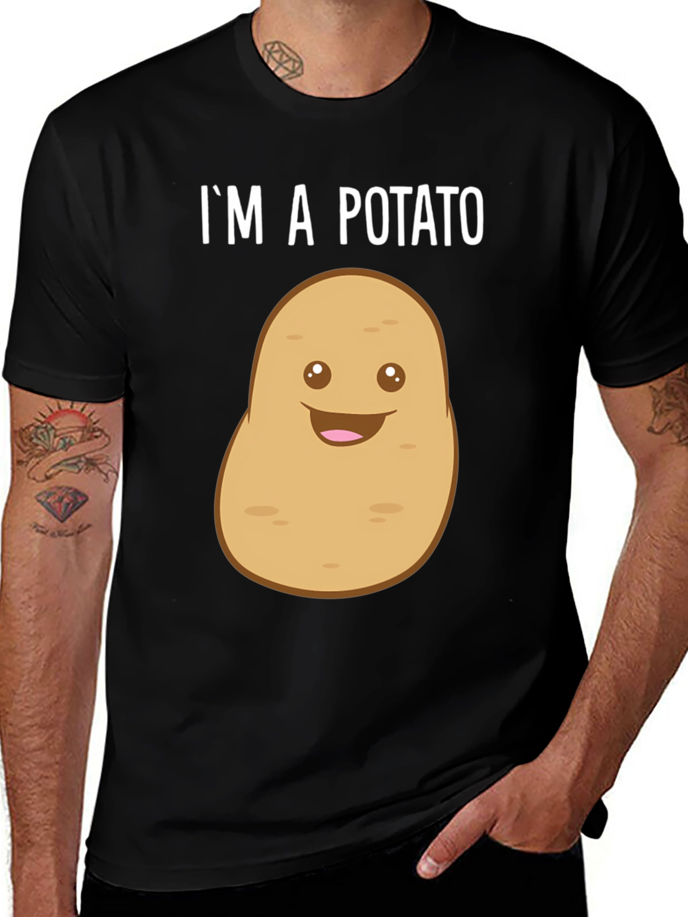 Funny Potato T-Shirt - Im A Potato Graphic Tee
