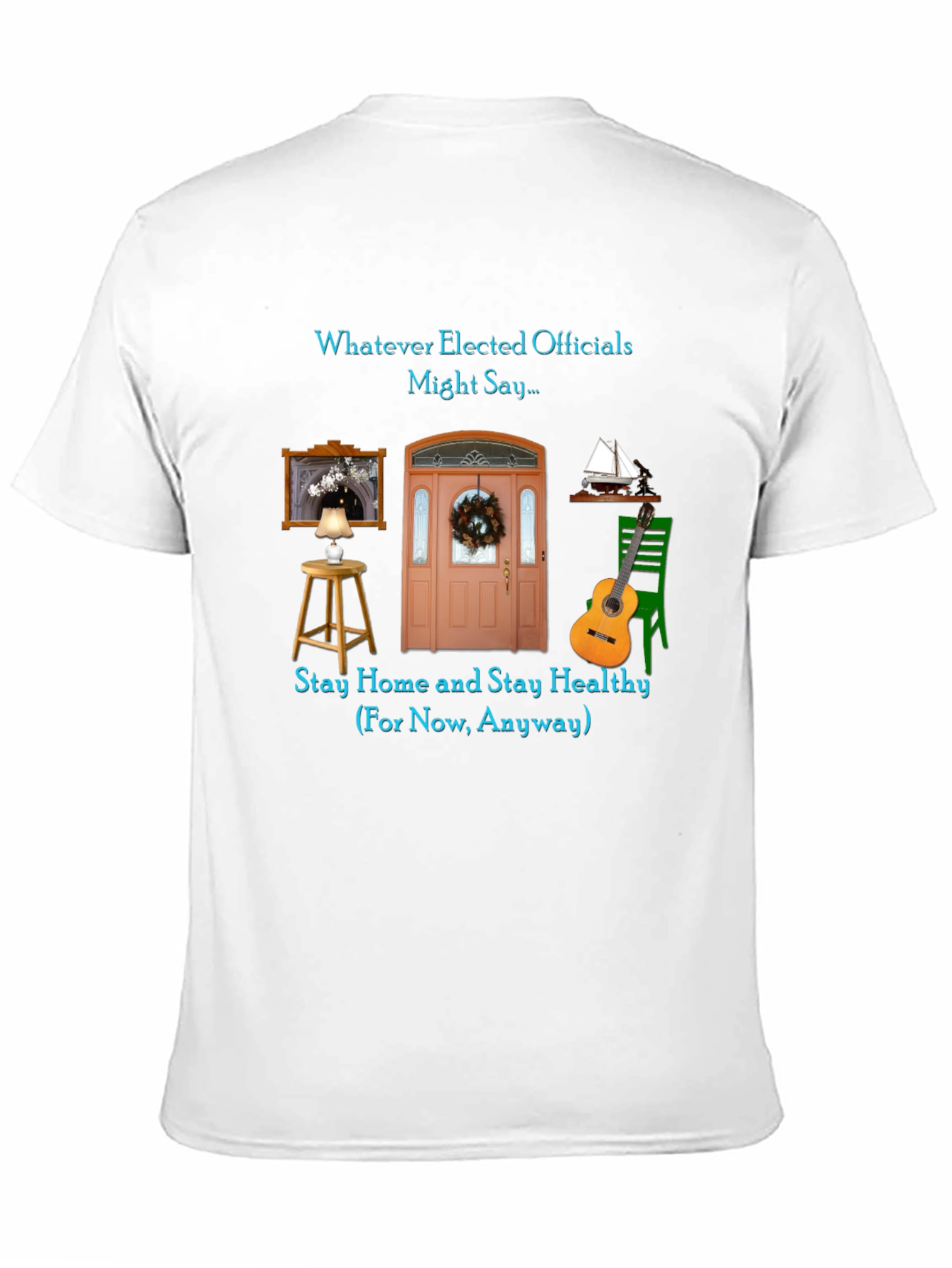 Stay Home Themed Graphic T-Shirt