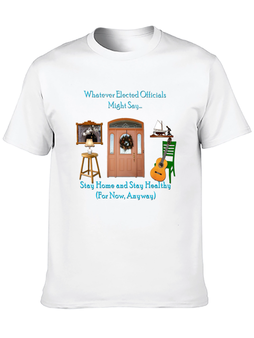 Stay Home Themed Graphic T-Shirt