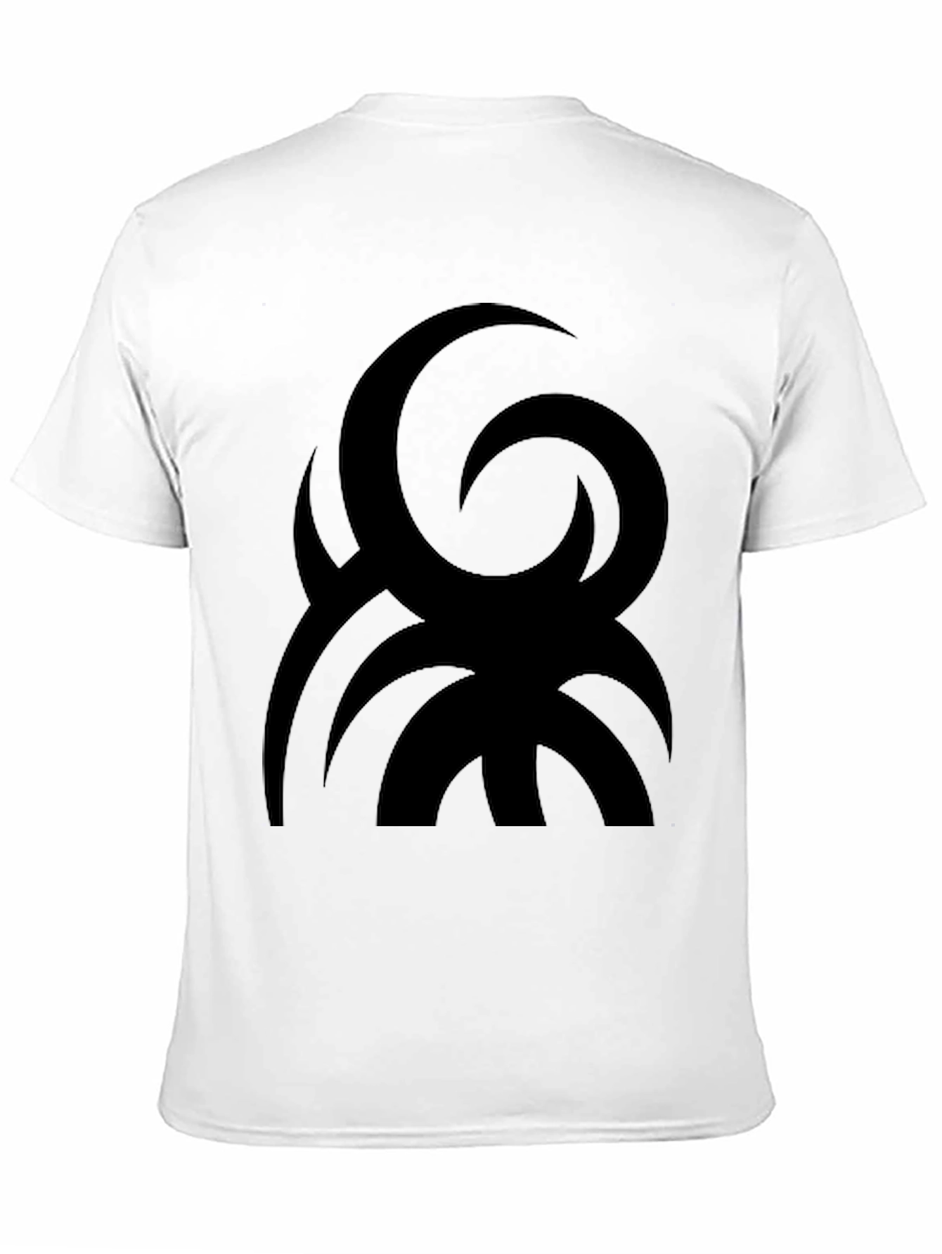 Abstract Graphic Print Black T-Shirt