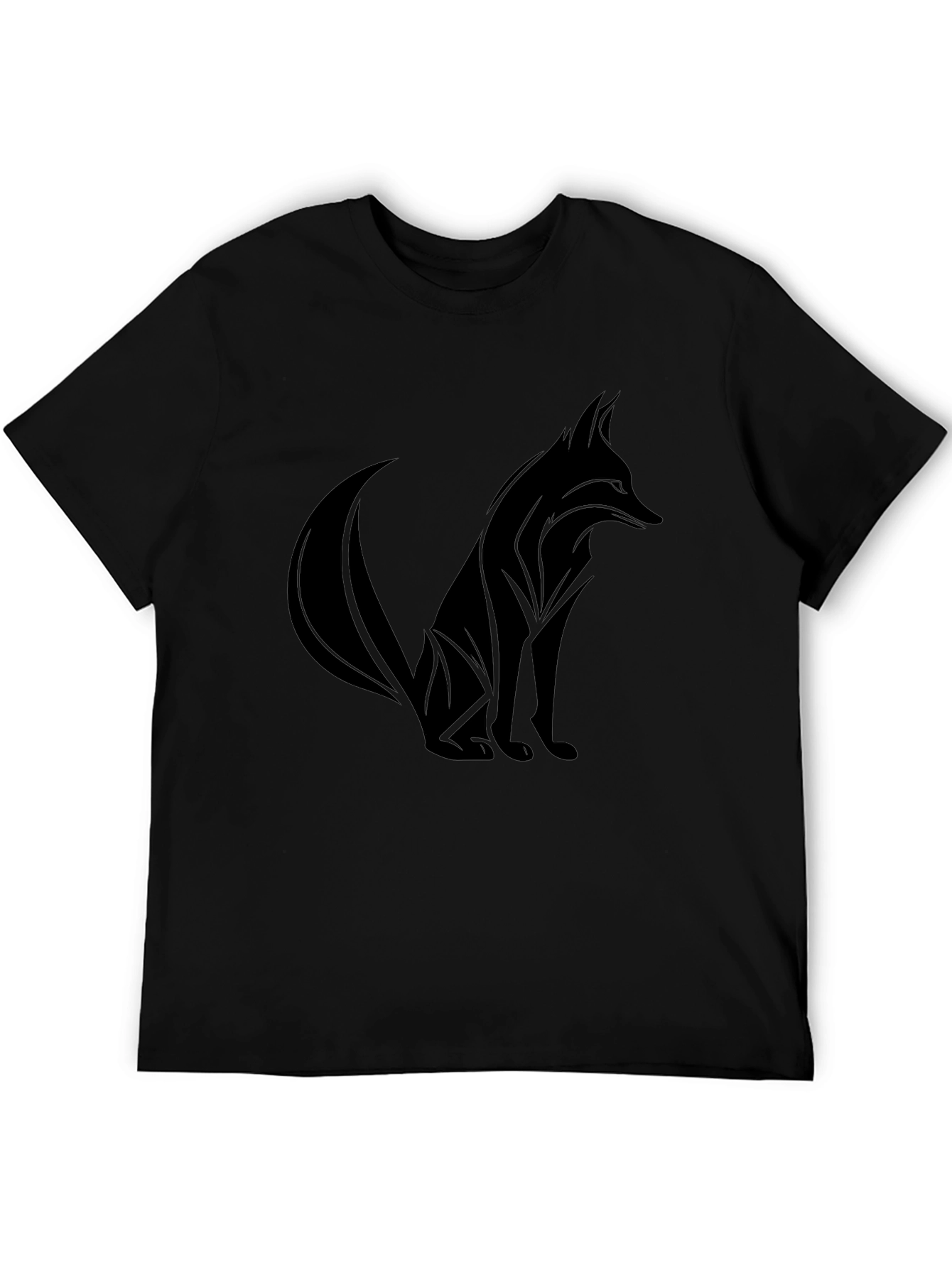 Black Fox Graphic Tee - Mens Short Sleeve