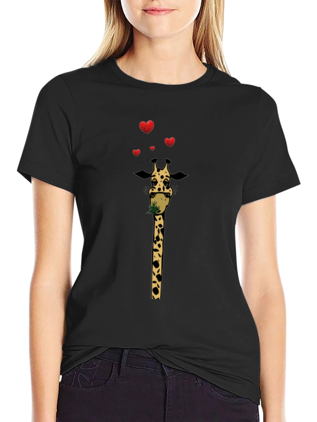 Giraffe Love Valentines T-Shirt