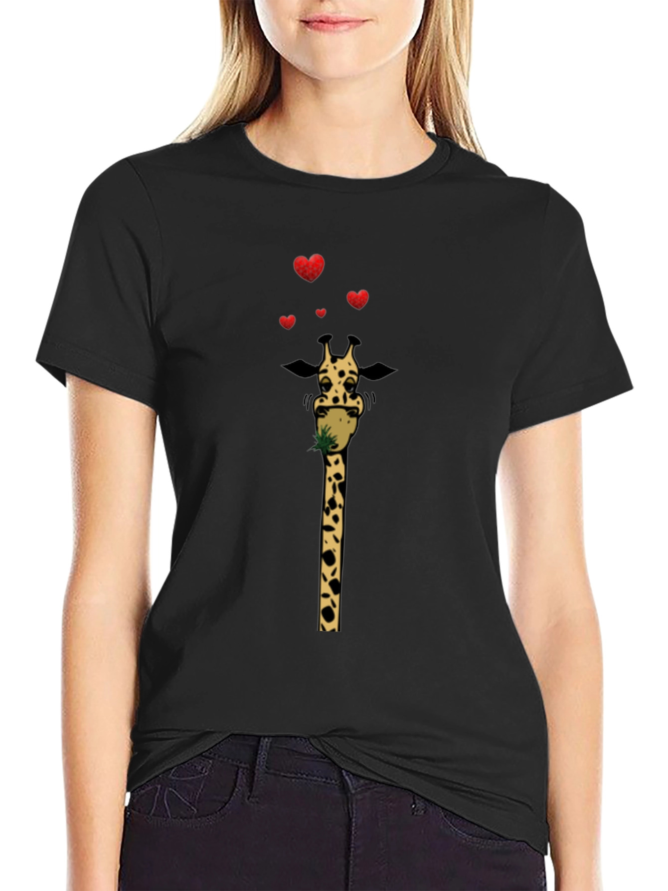 Giraffe Love Valentines T-Shirt
