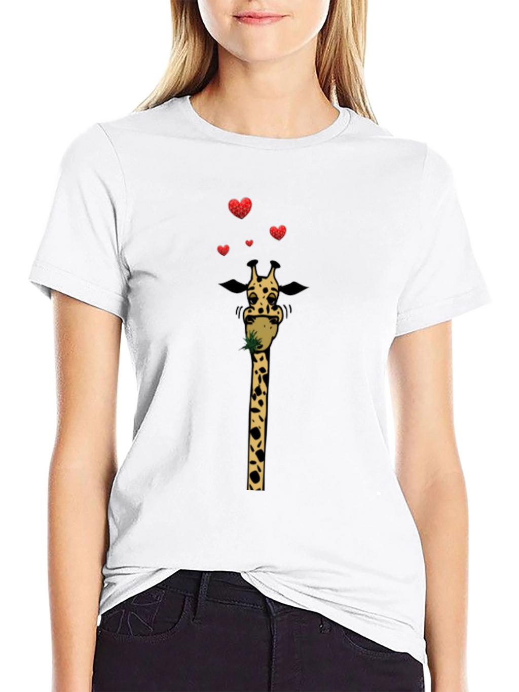 Giraffe Love Valentines T-Shirt