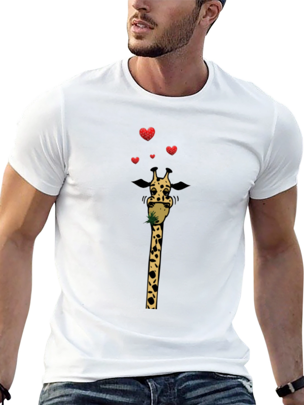 Giraffe Love Valentines T-Shirt