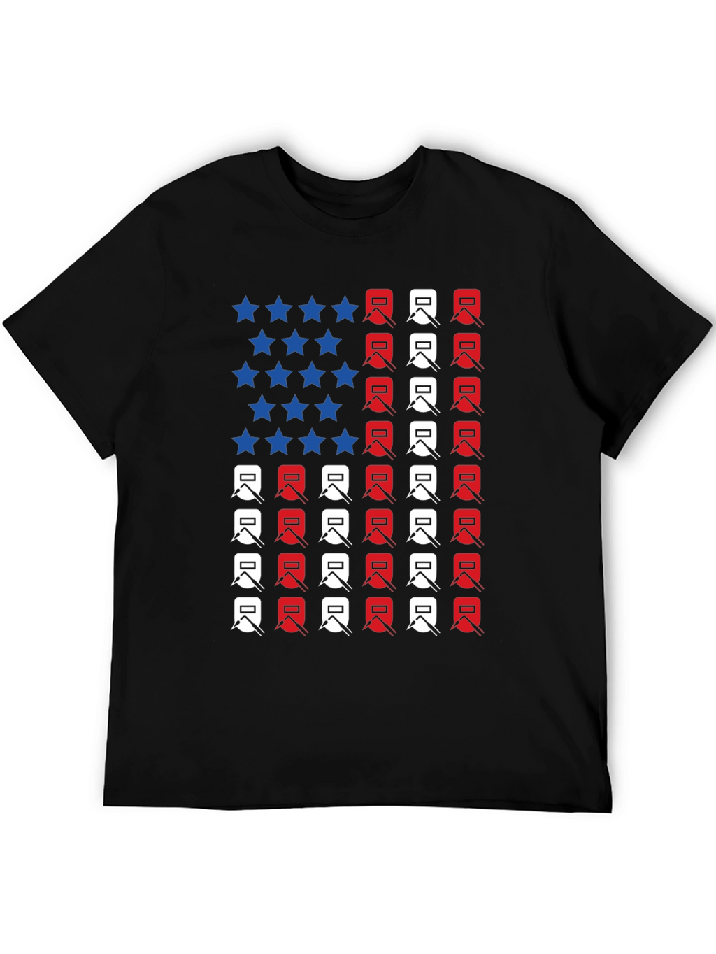 Welder American Flag Graphic T-Shirt