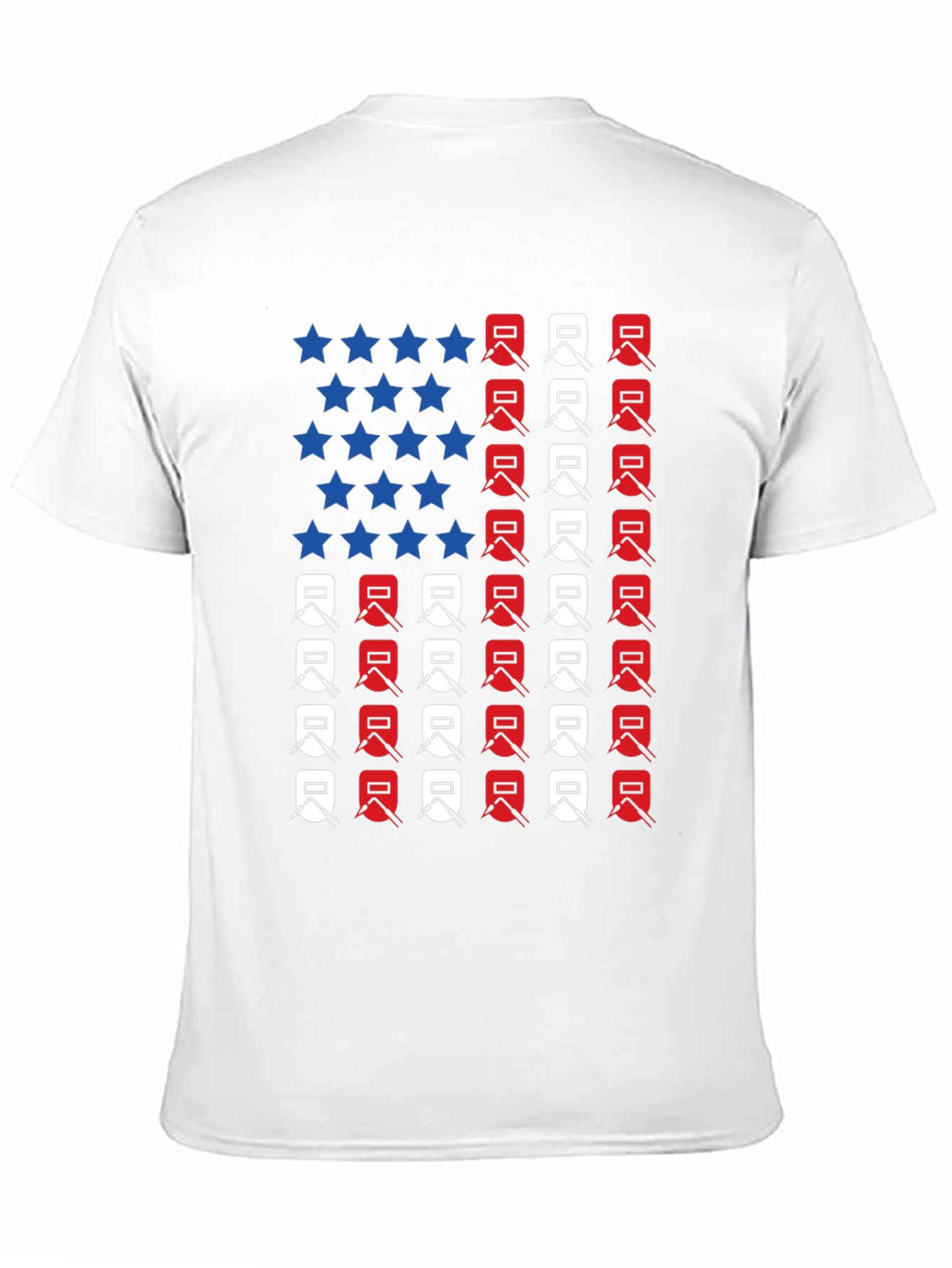 Welder American Flag Graphic T-Shirt