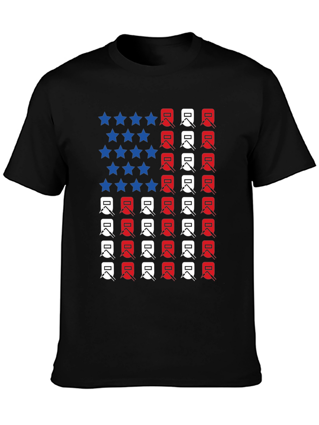 Welder American Flag Graphic T-Shirt