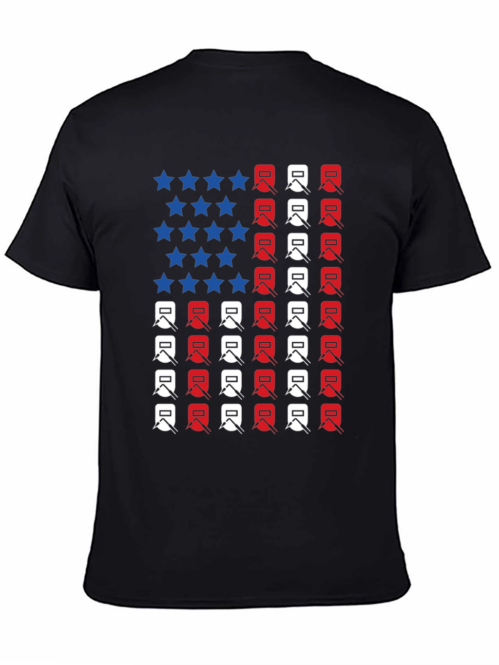 Welder American Flag Graphic T-Shirt