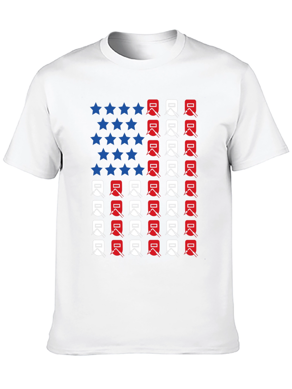 Welder American Flag Graphic T-Shirt