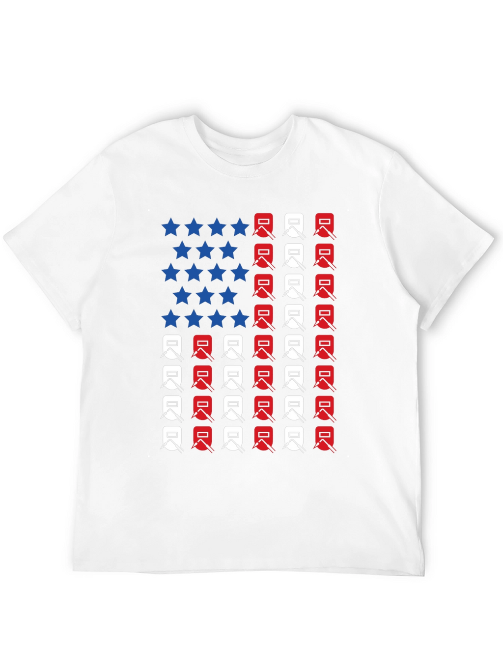 Welder American Flag Graphic T-Shirt