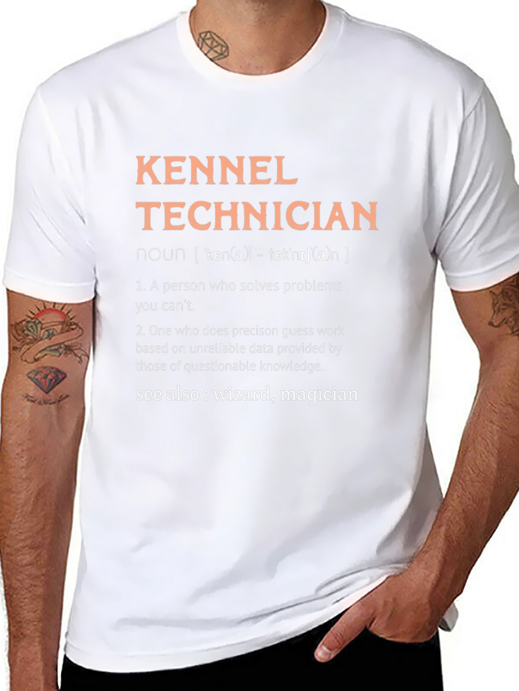 Kennel Technician T-Shirt - Wizard Definition