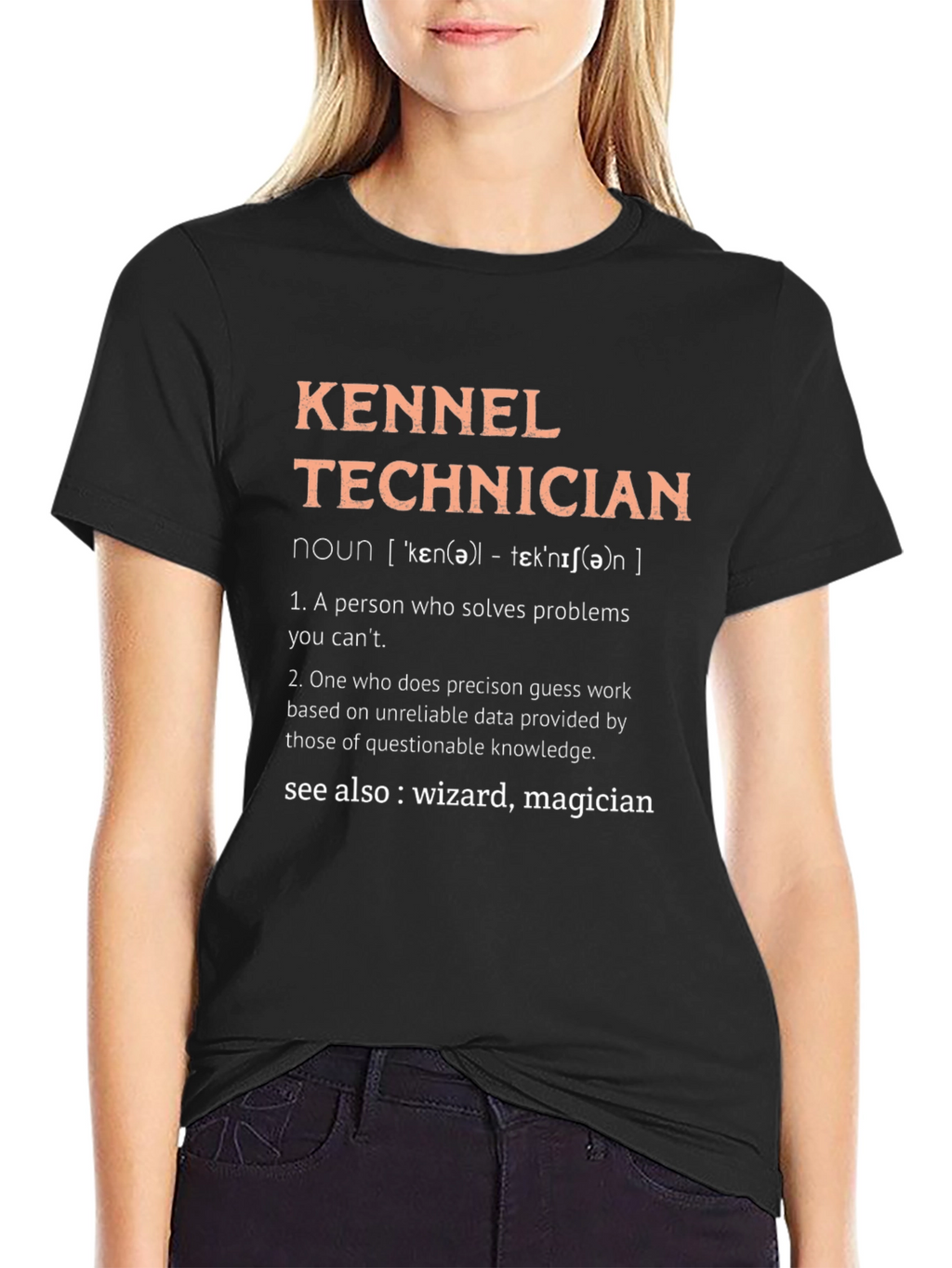 Kennel Technician T-Shirt - Wizard Definition