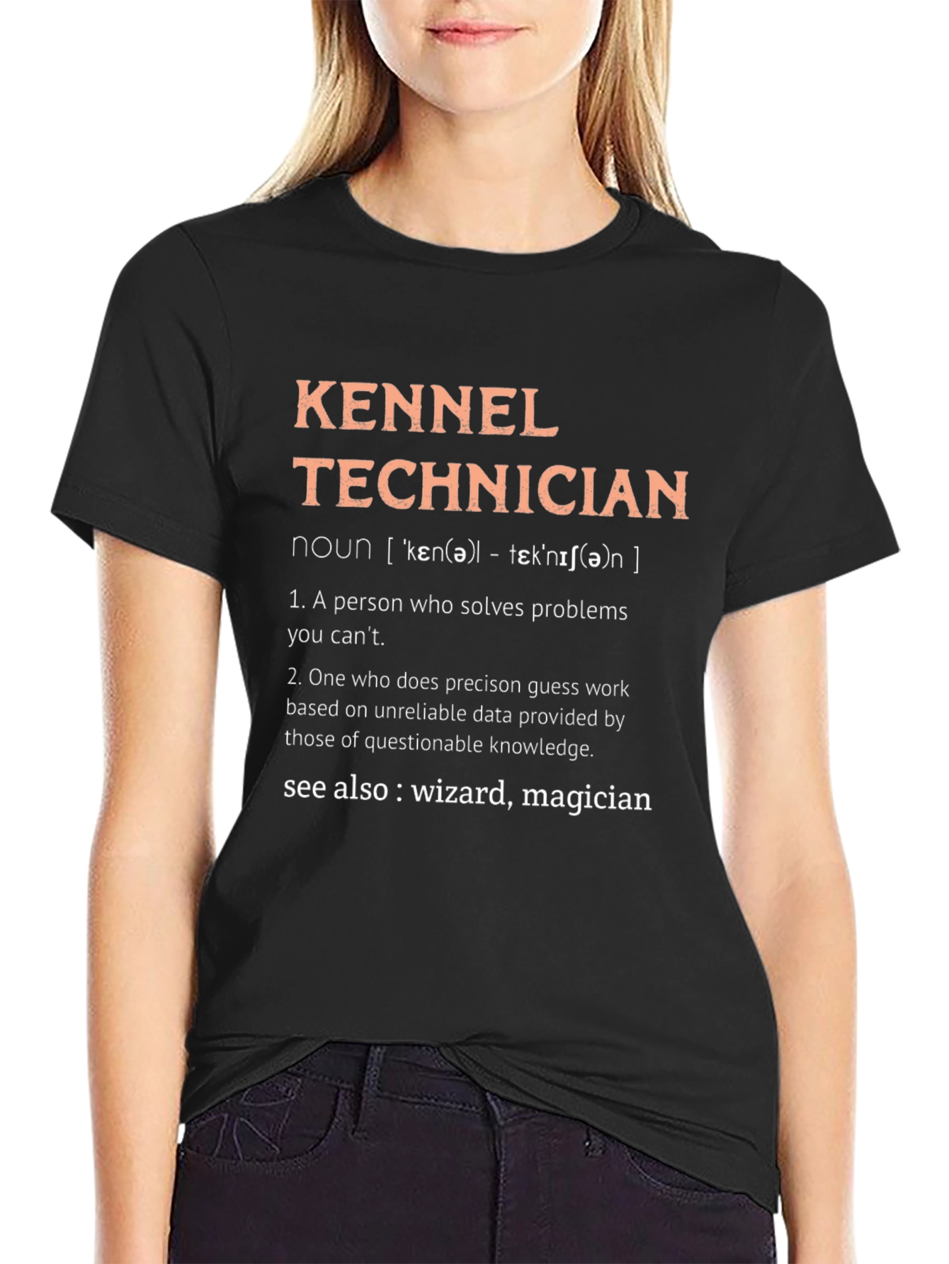 Kennel Technician T-Shirt - Wizard Definition
