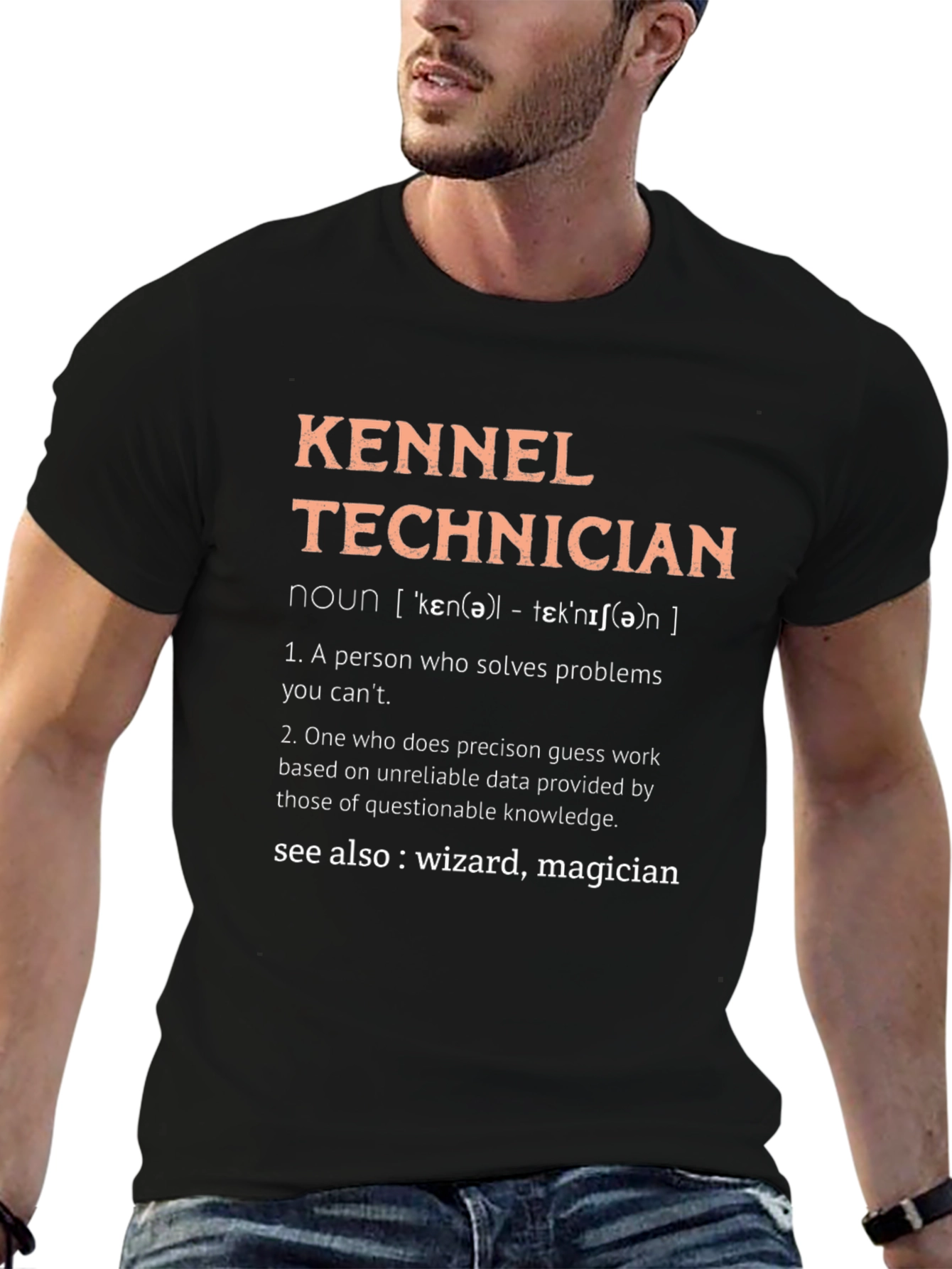 Kennel Technician T-Shirt - Wizard Definition