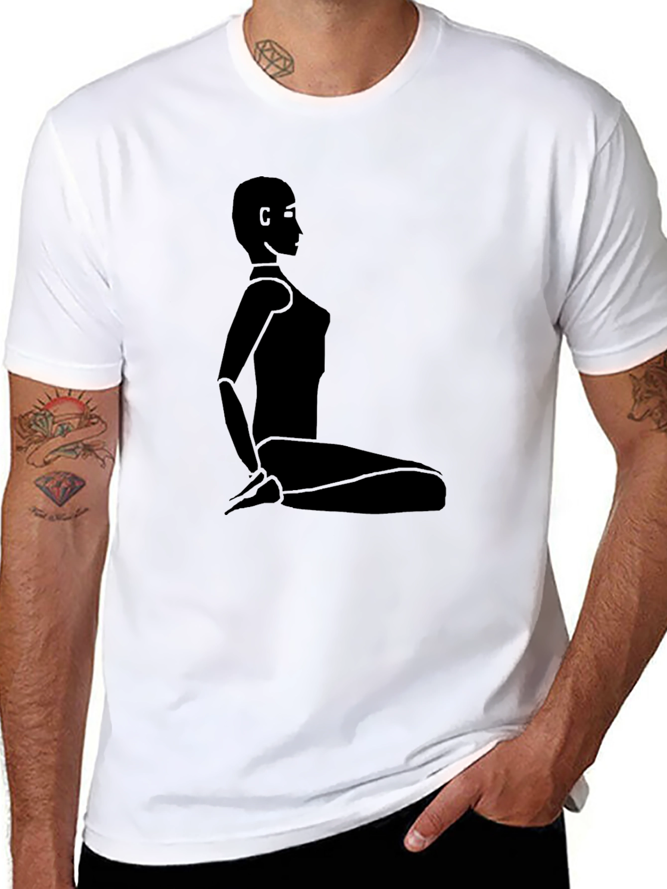 Modern Silhouette Tee - Artistic Graphic T-Shirt
