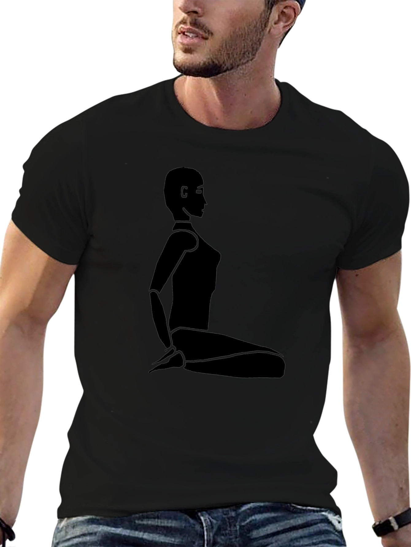 Modern Silhouette Tee - Artistic Graphic T-Shirt