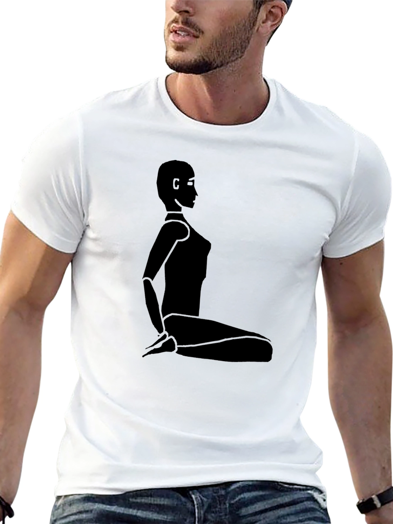 Modern Silhouette Tee - Artistic Graphic T-Shirt