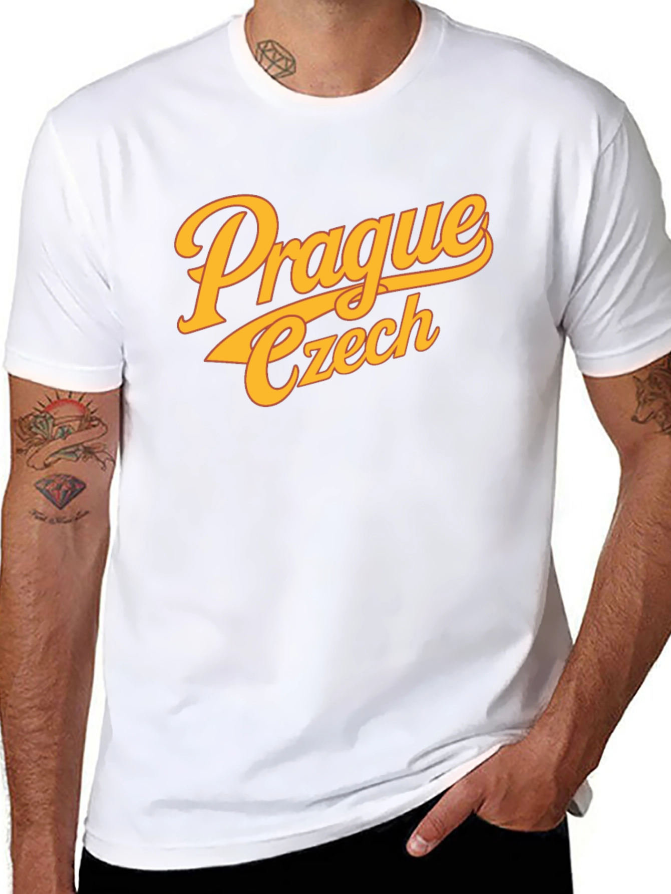 Prague Czech T-Shirt - Retro Style