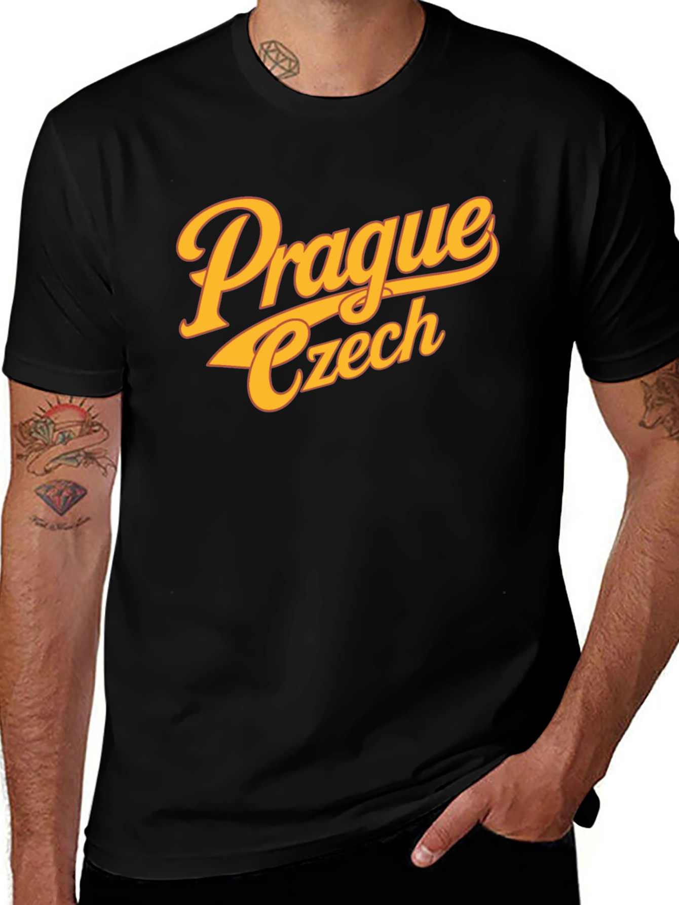 Prague Czech T-Shirt - Retro Style