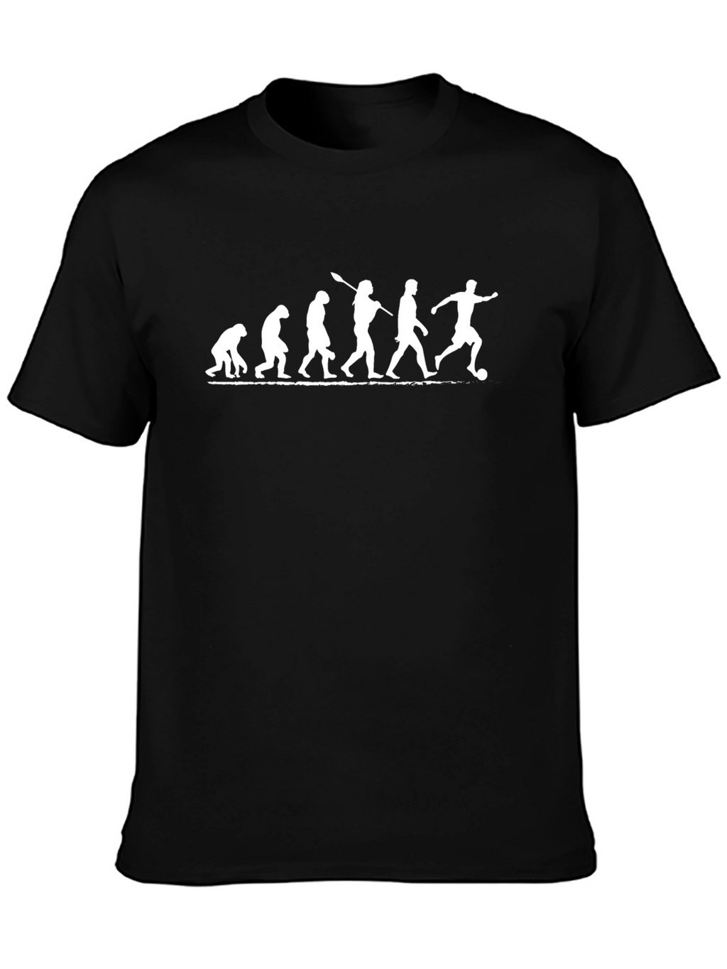 Evolution of Soccer Black T-Shirt