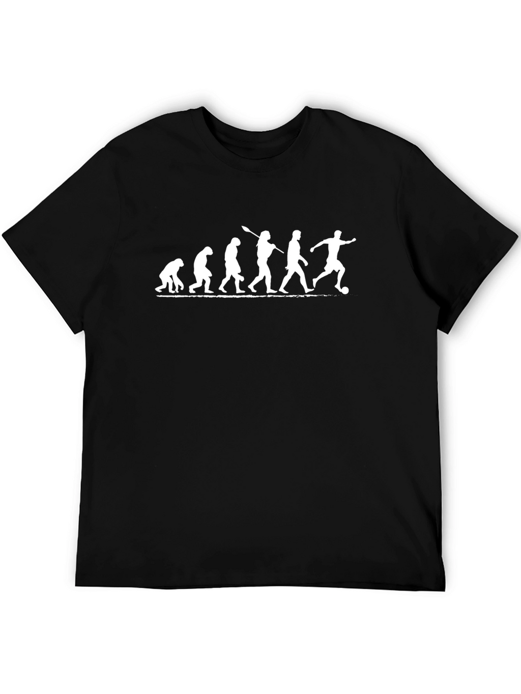 Evolution of Soccer Black T-Shirt