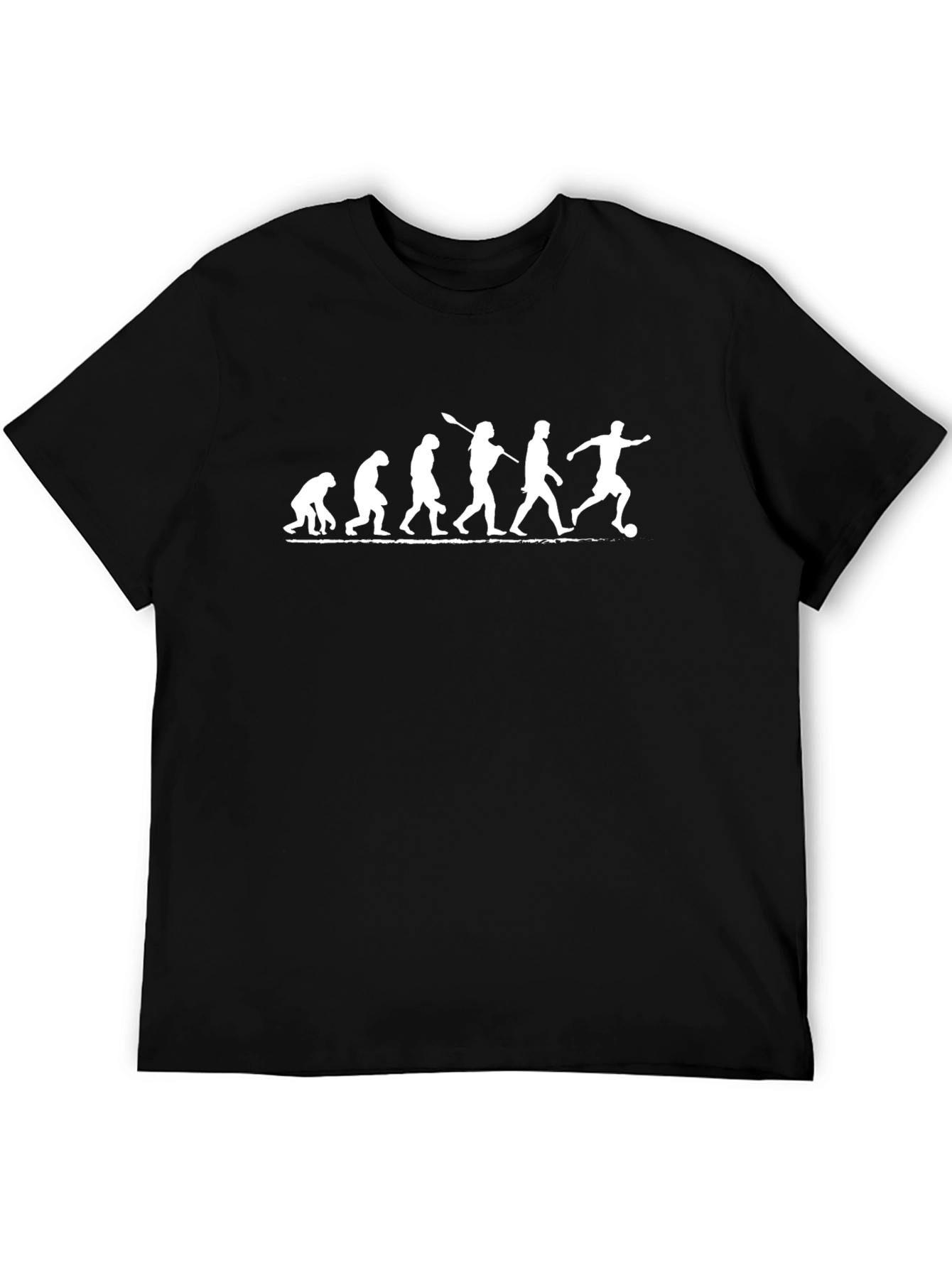 Evolution of Soccer Black T-Shirt